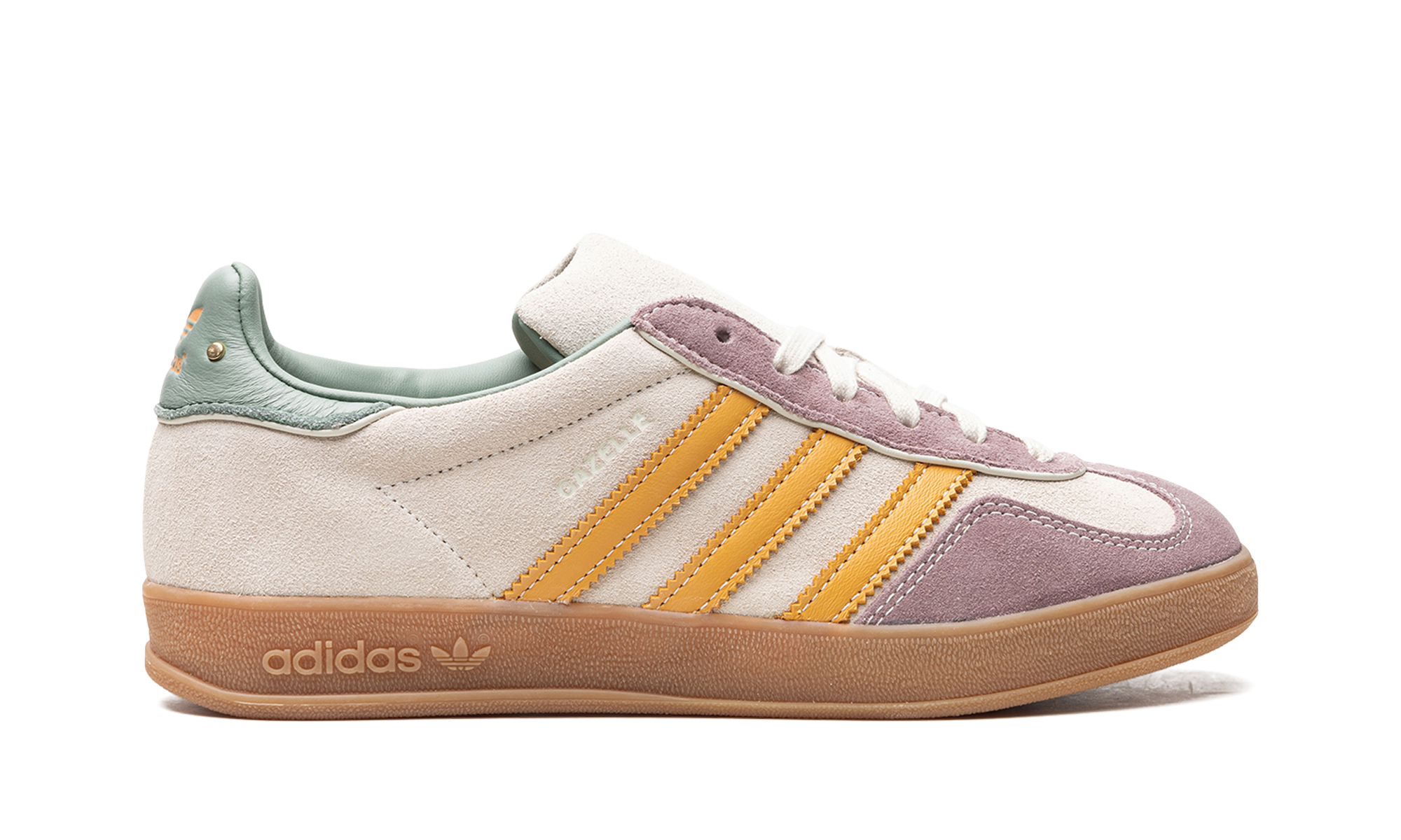 adidas gazelle indoor off white preloved yellow+ID1007+right view