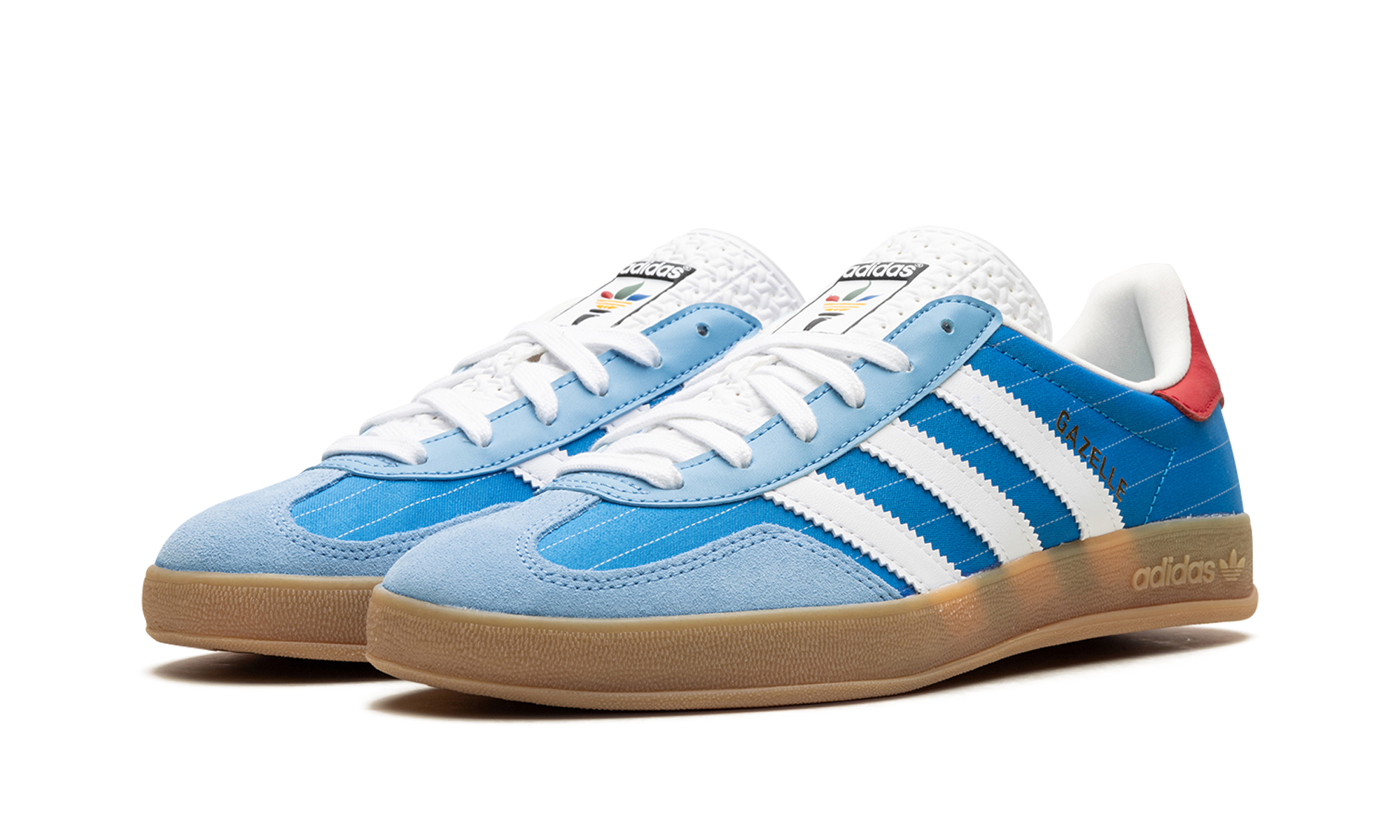 adidas gazelle indoor olympic blue+IF9643+diagnol left view