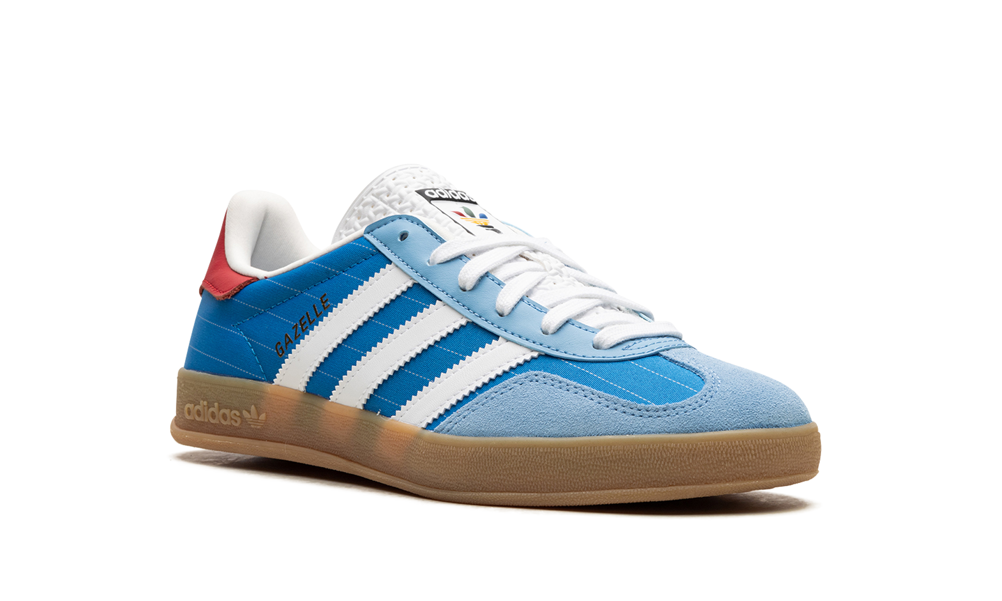 adidas gazelle indoor olympic blue+IF9643+diagnol right view