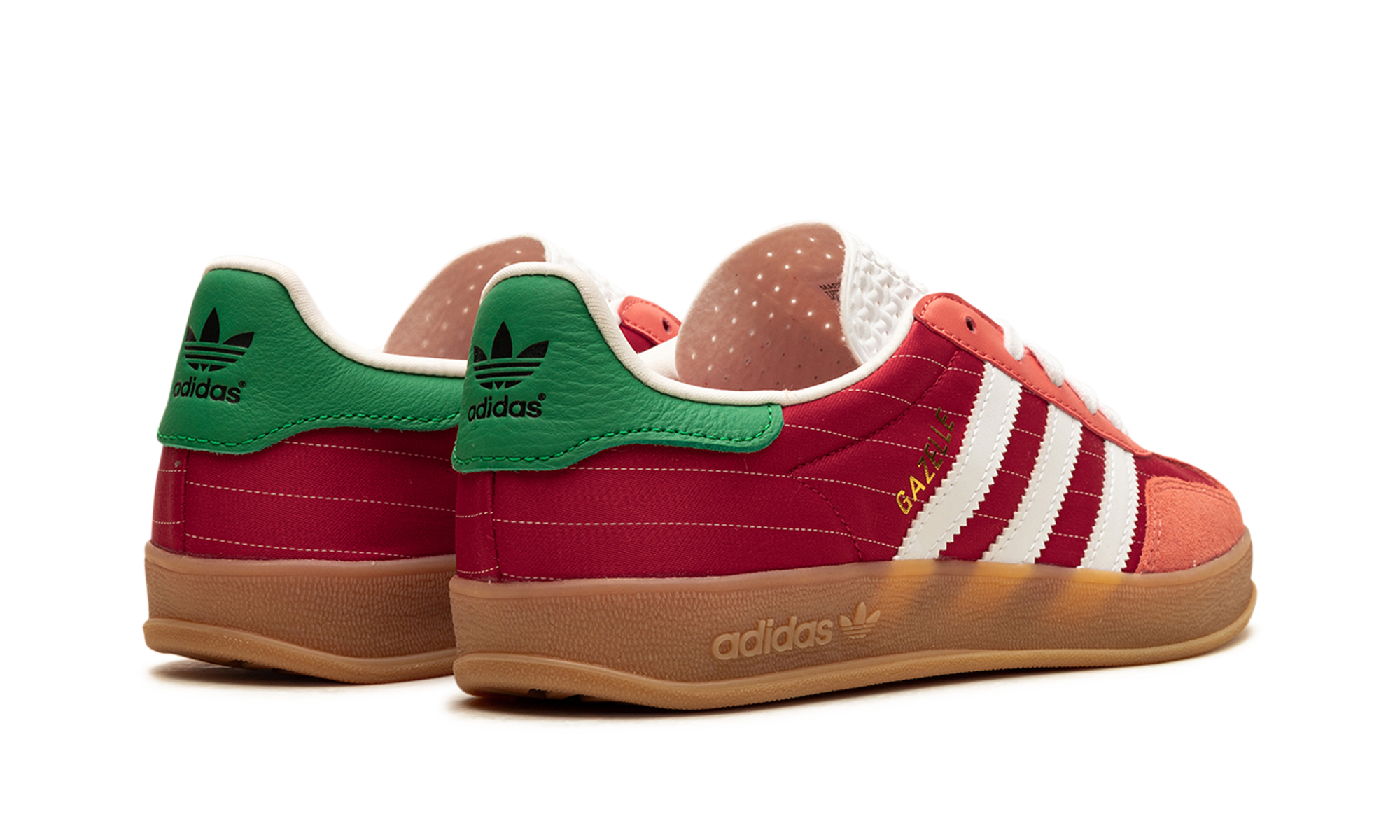 adidas gazelle indoor olympic pack better scarlet+IF9641+diagnol right behind view