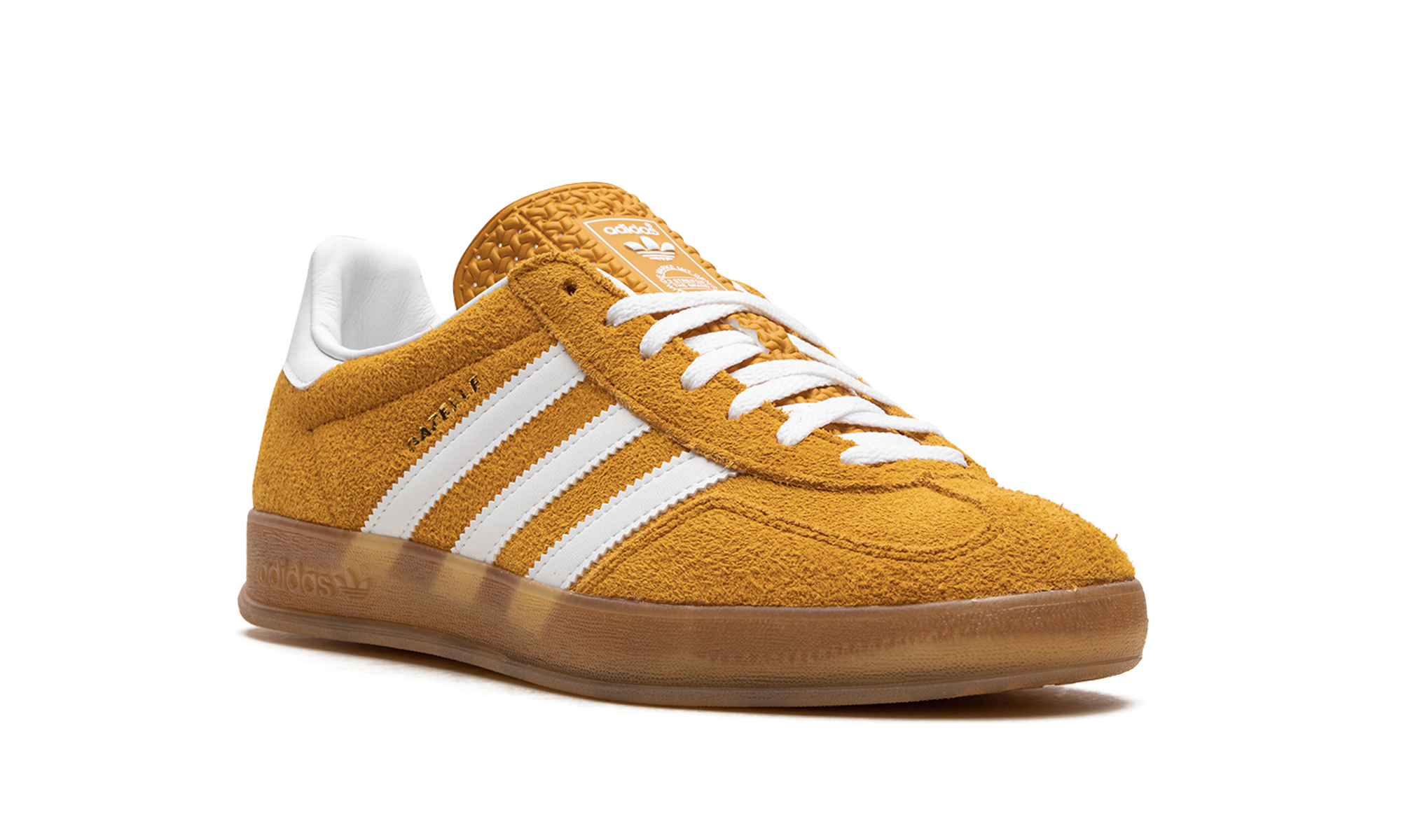adidas gazelle indoor orange peel white women s+HQ8716+diagnol right view