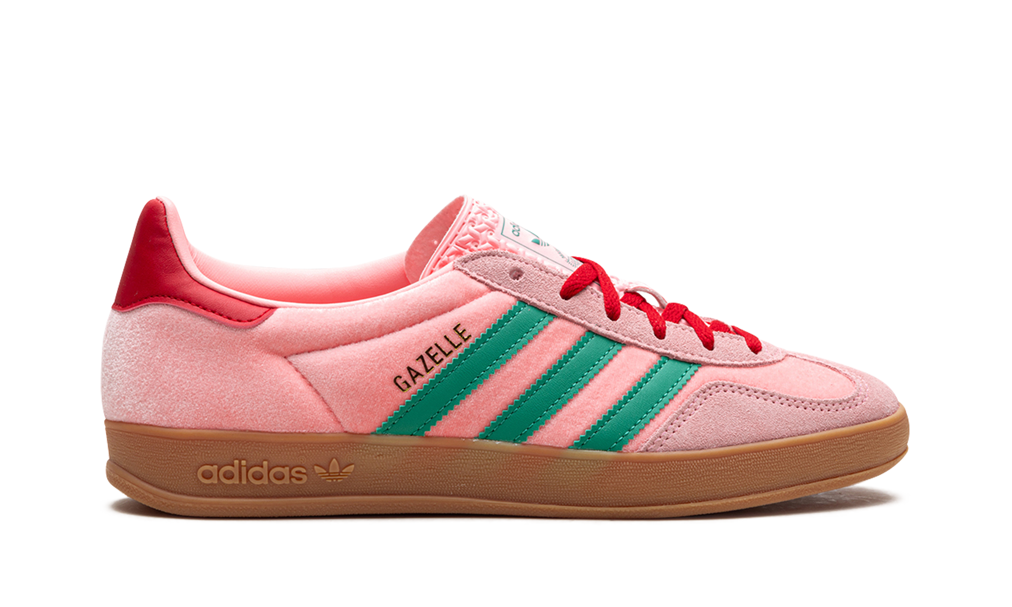 adidas gazelle indoor pink velvet women s+JI2713+right view