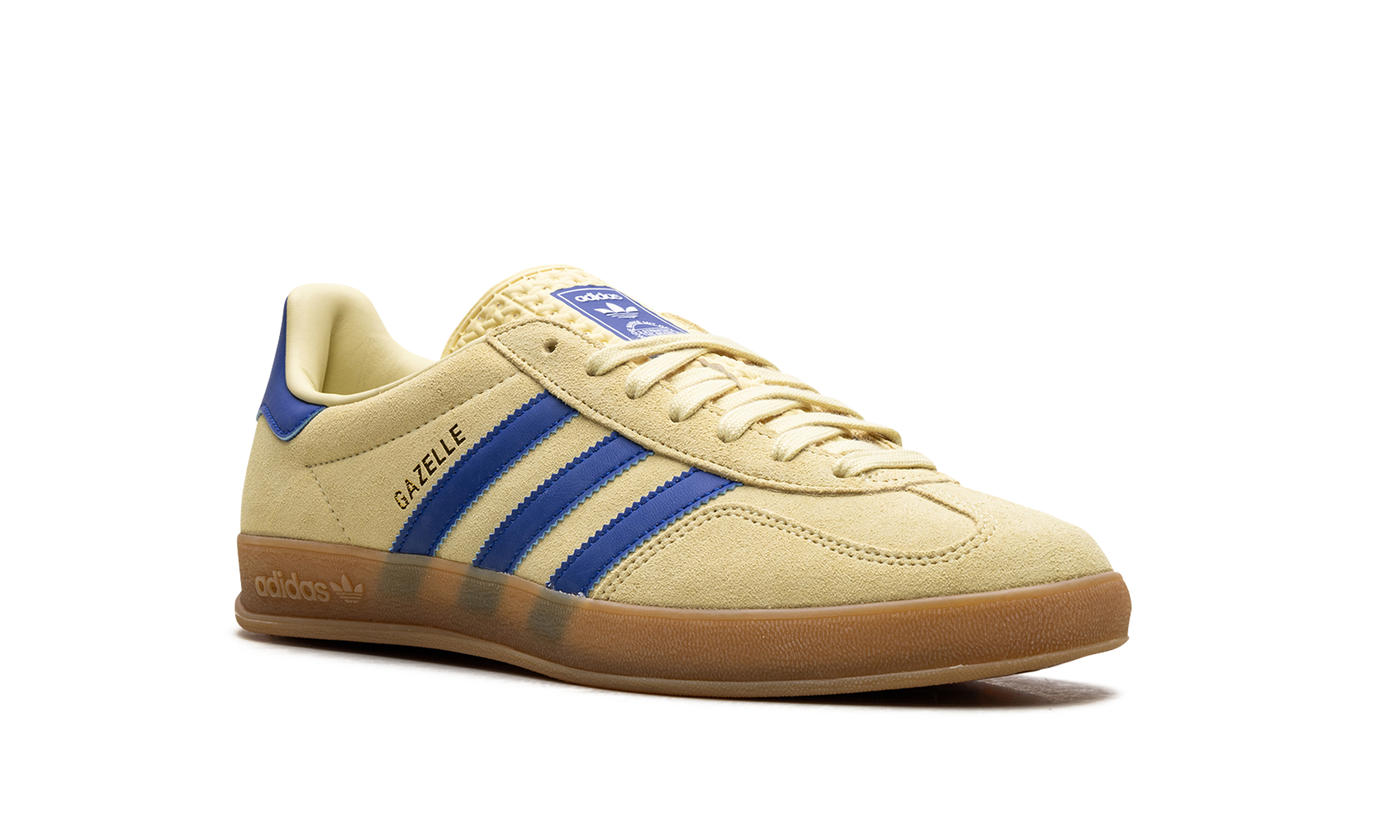 adidas gazelle indoor powder yellow royal blue+JH5406+diagnol right view