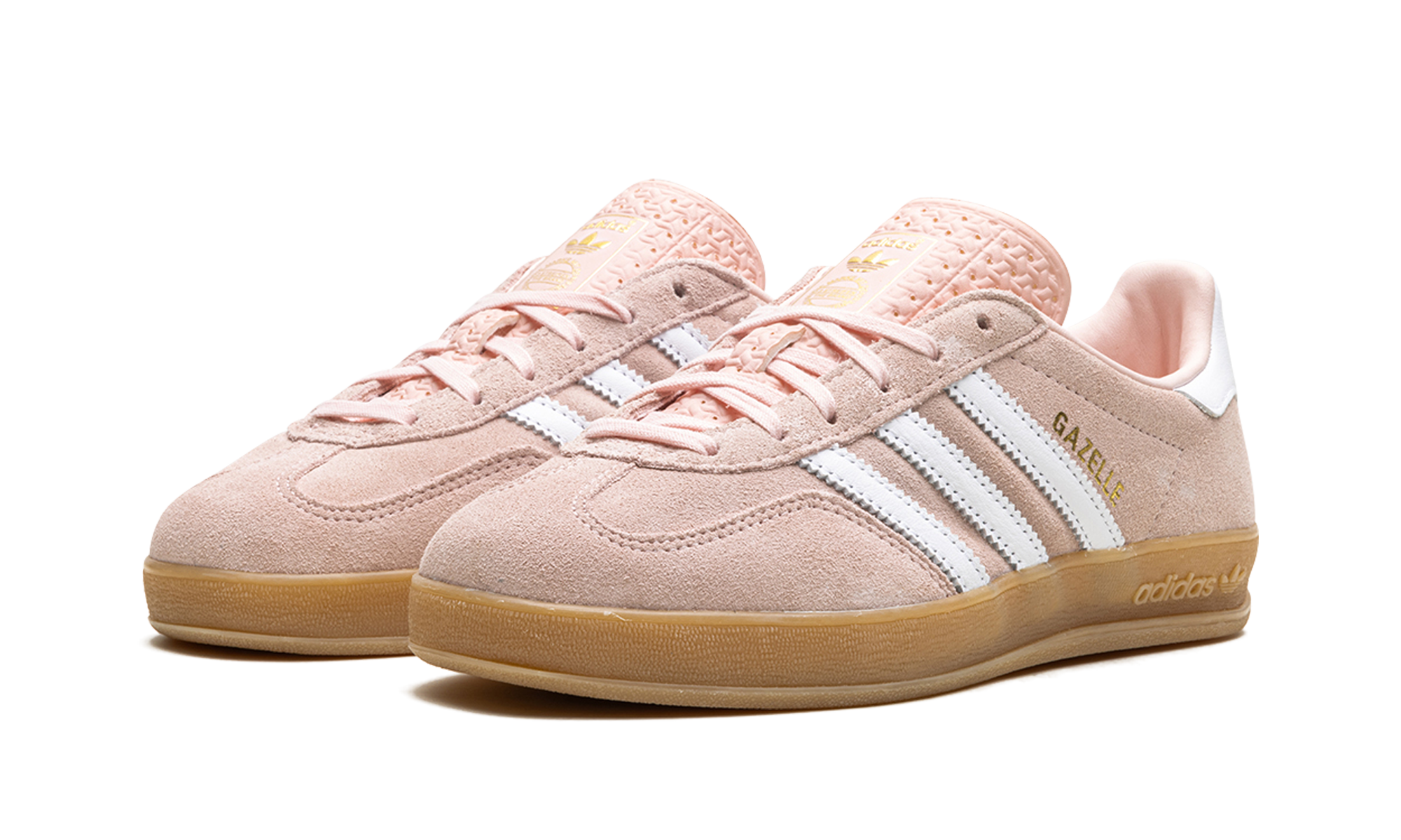adidas gazelle indoor sandy pink women s+IH5484+diagnol left view