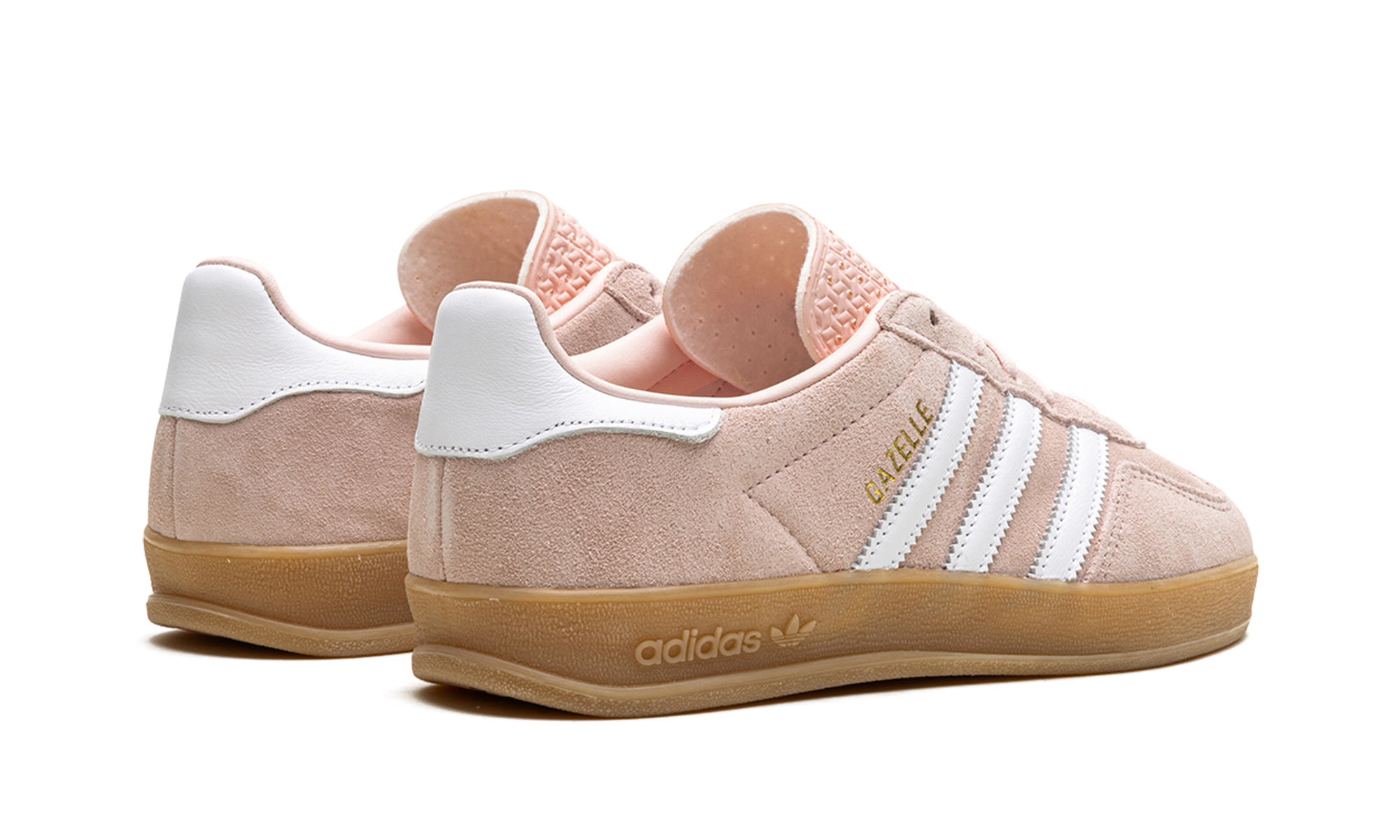 adidas gazelle indoor sandy pink women s+IH5484+diagnol right behind view