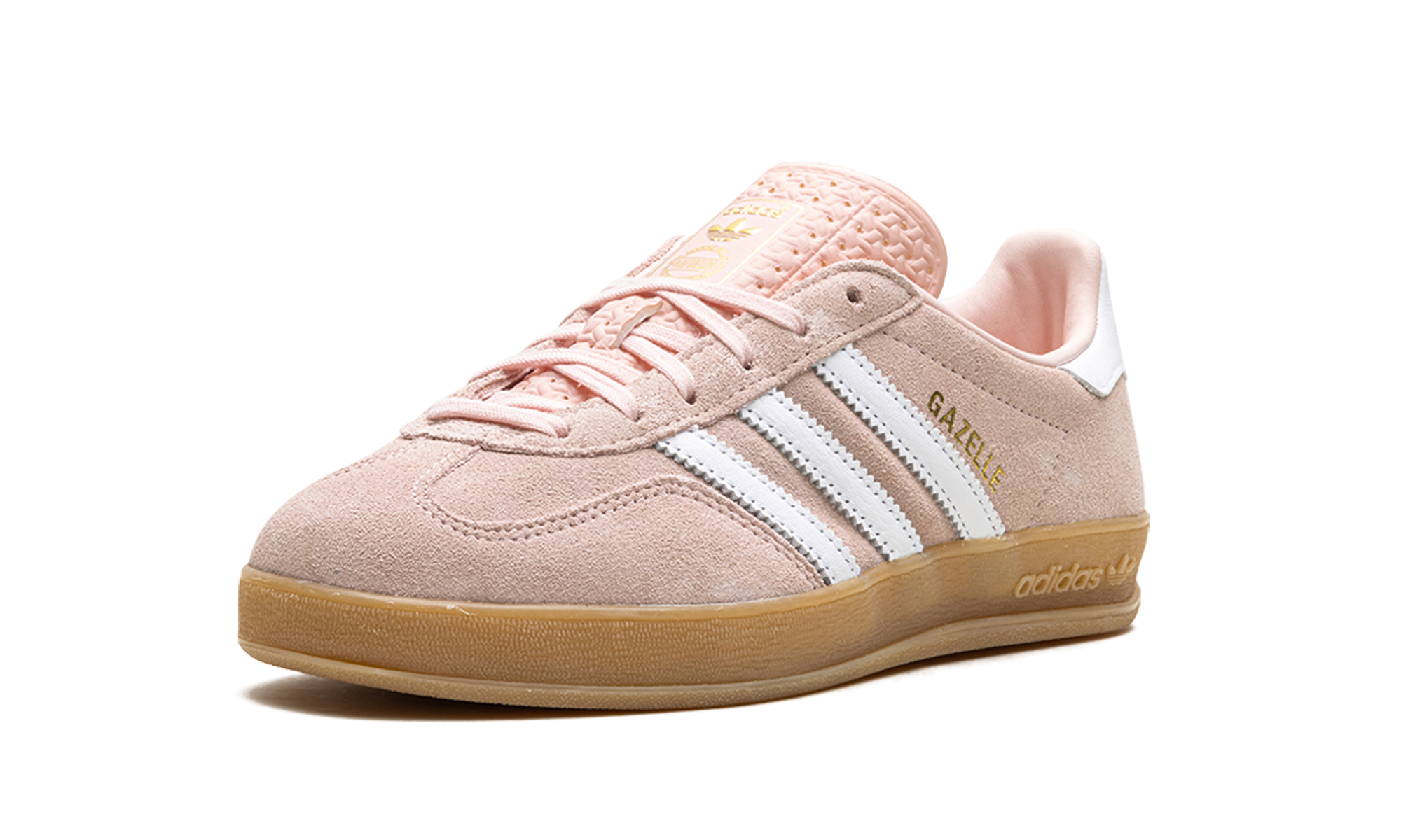adidas gazelle indoor sandy pink women s+IH5484+left diagnol single view