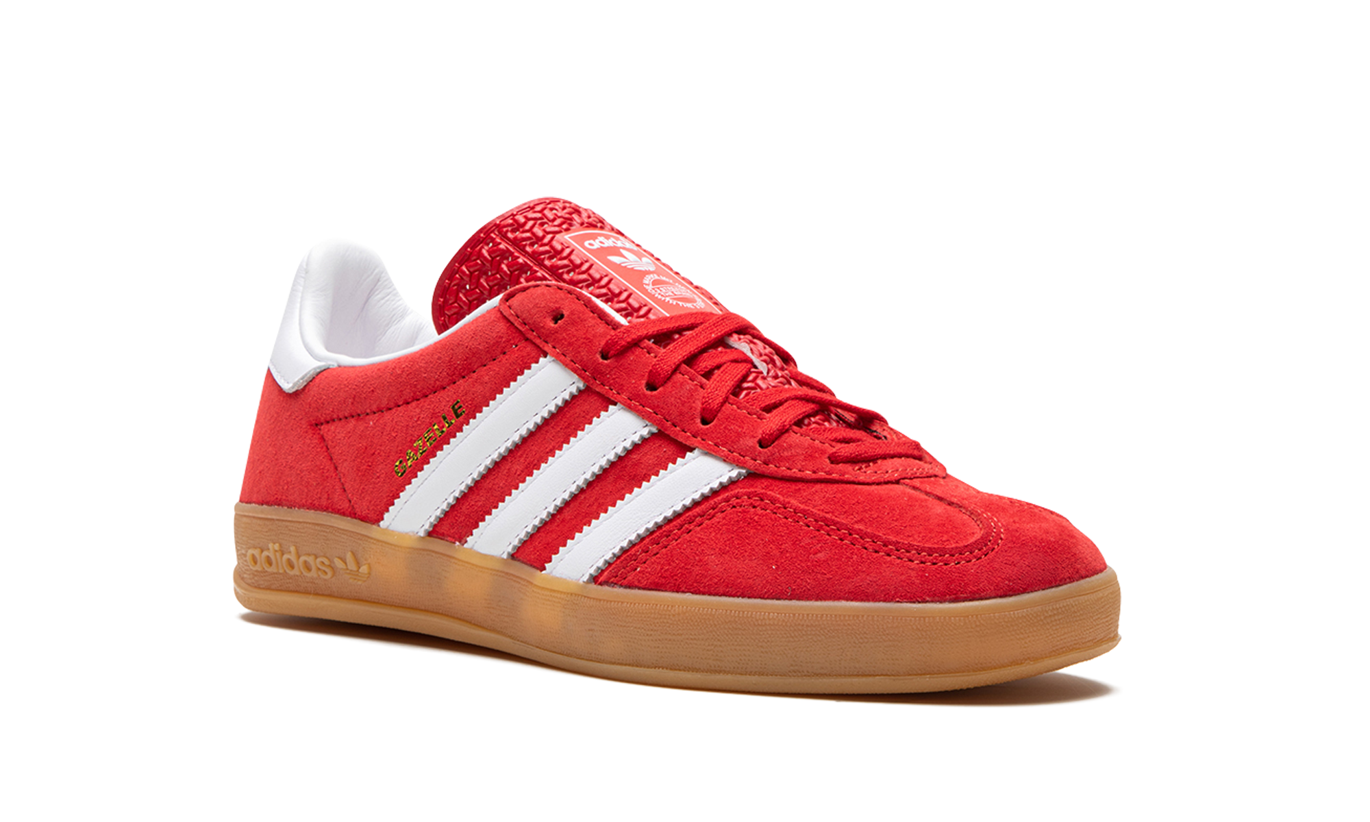 adidas gazelle indoor scarlet cloud white+H06261+diagnol right view