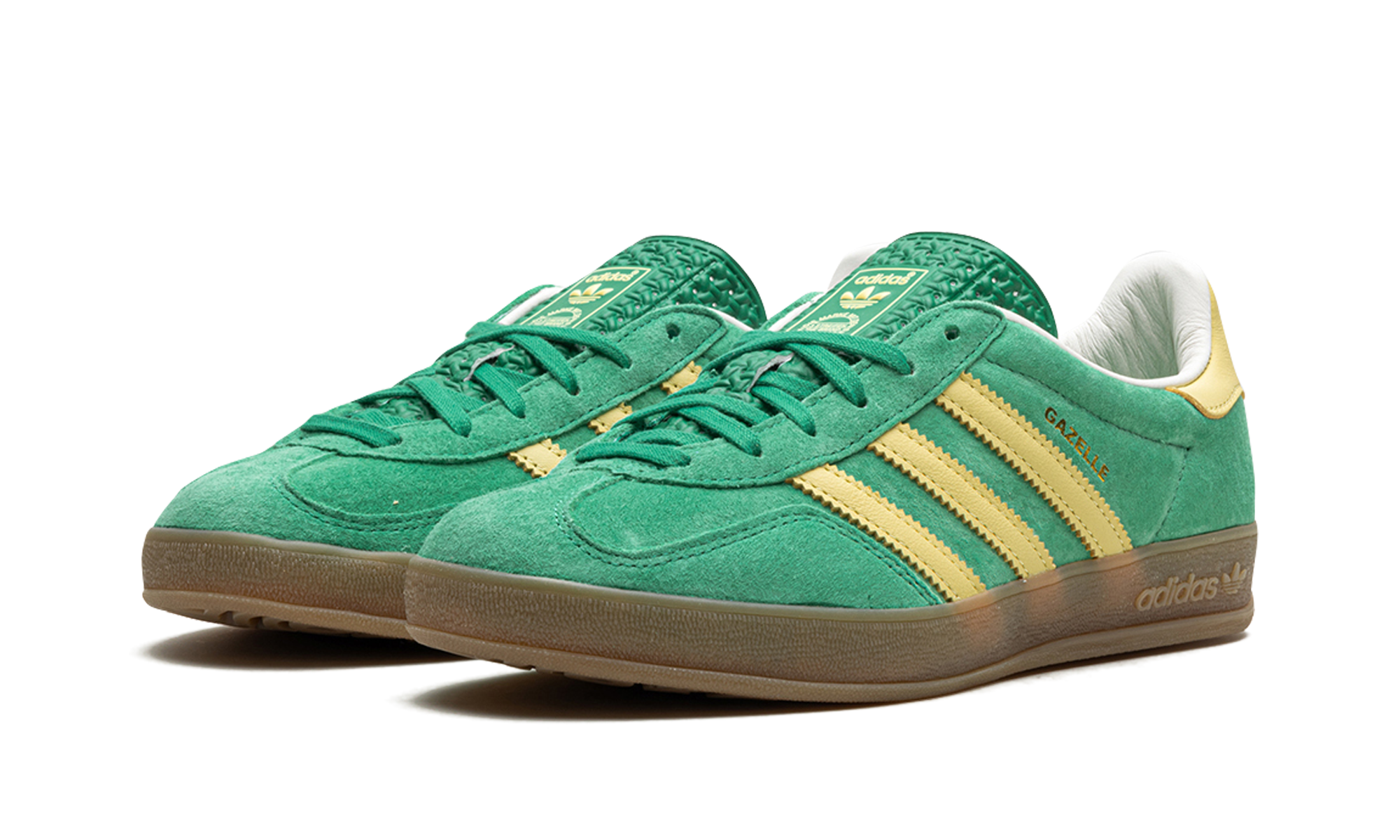 adidas gazelle indoor semi court green+IH7500+diagnol left view