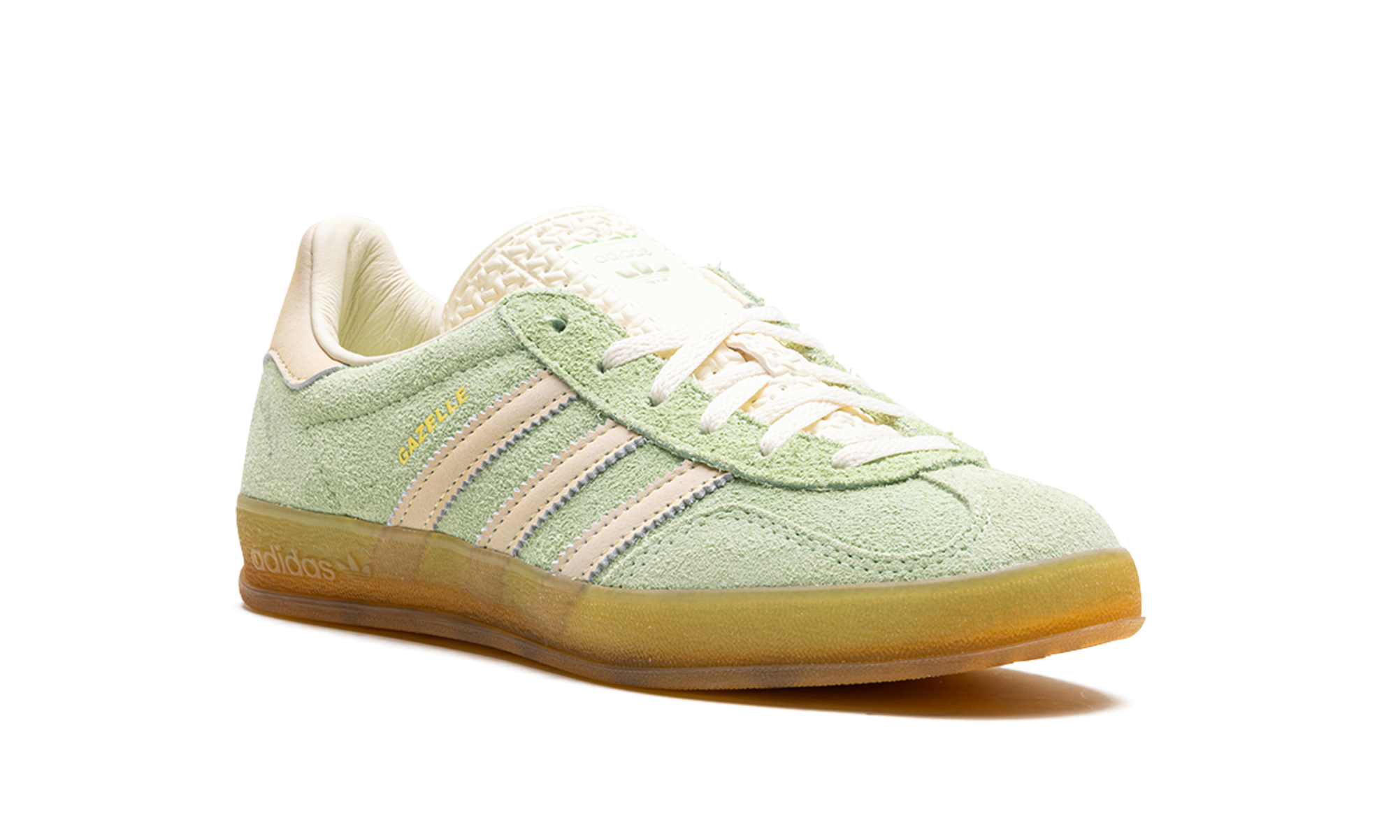 adidas gazelle indoor semi green spark women s+IE2948+diagnol right view