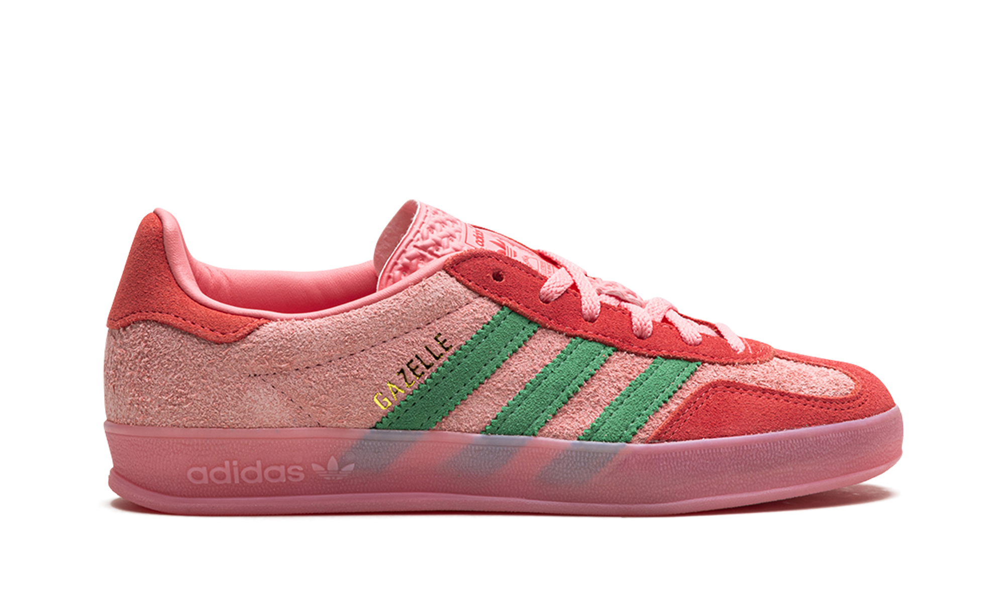 adidas gazelle indoor semi pink spark preloved scarlet women s+IG6782+right view