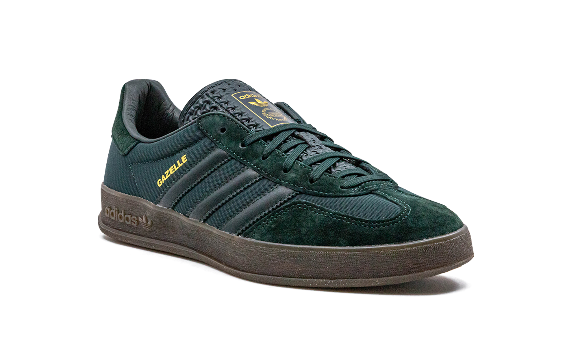 adidas gazelle indoor shadow green gum+H06272+diagnol right view