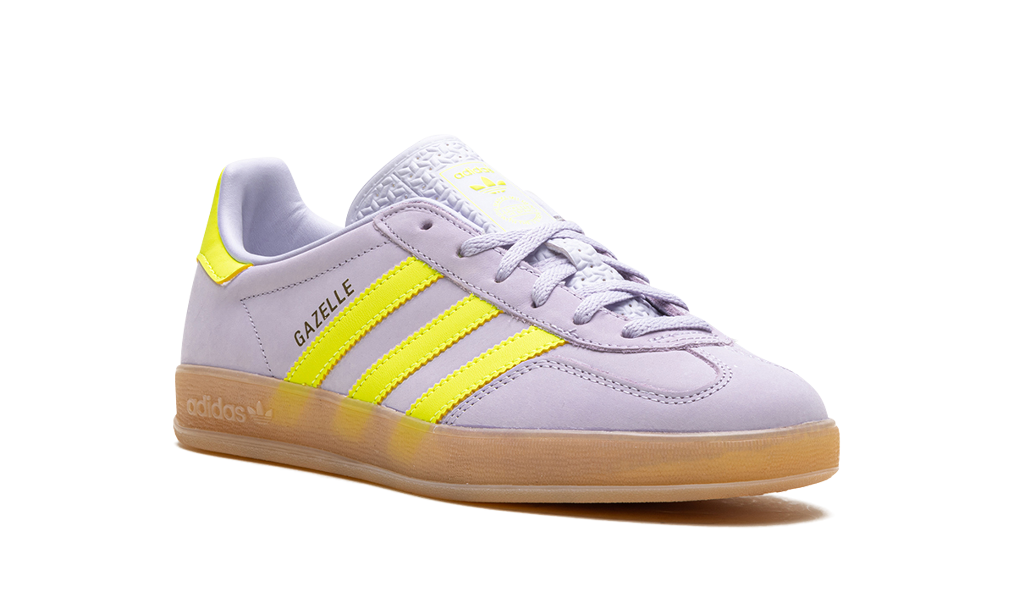adidas gazelle indoor silver dawn solar yellow women s+IH5492+diagnol right view
