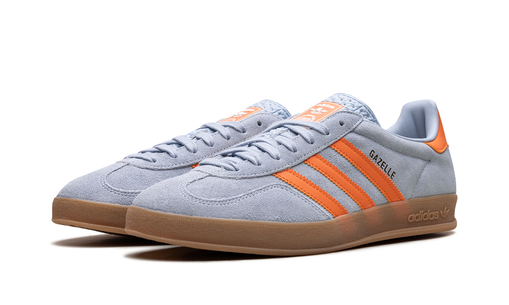 adidas gazelle indoor wonder blue orange+JH5405+diagnol left view