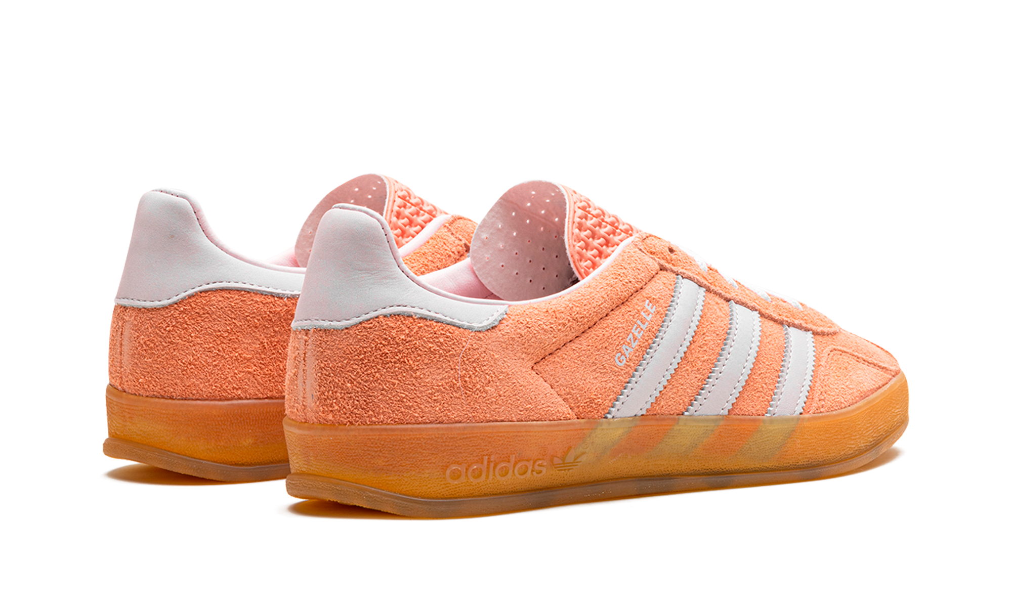 adidas gazelle indoor wonder clay women s+IE2946+diagnol right behind view