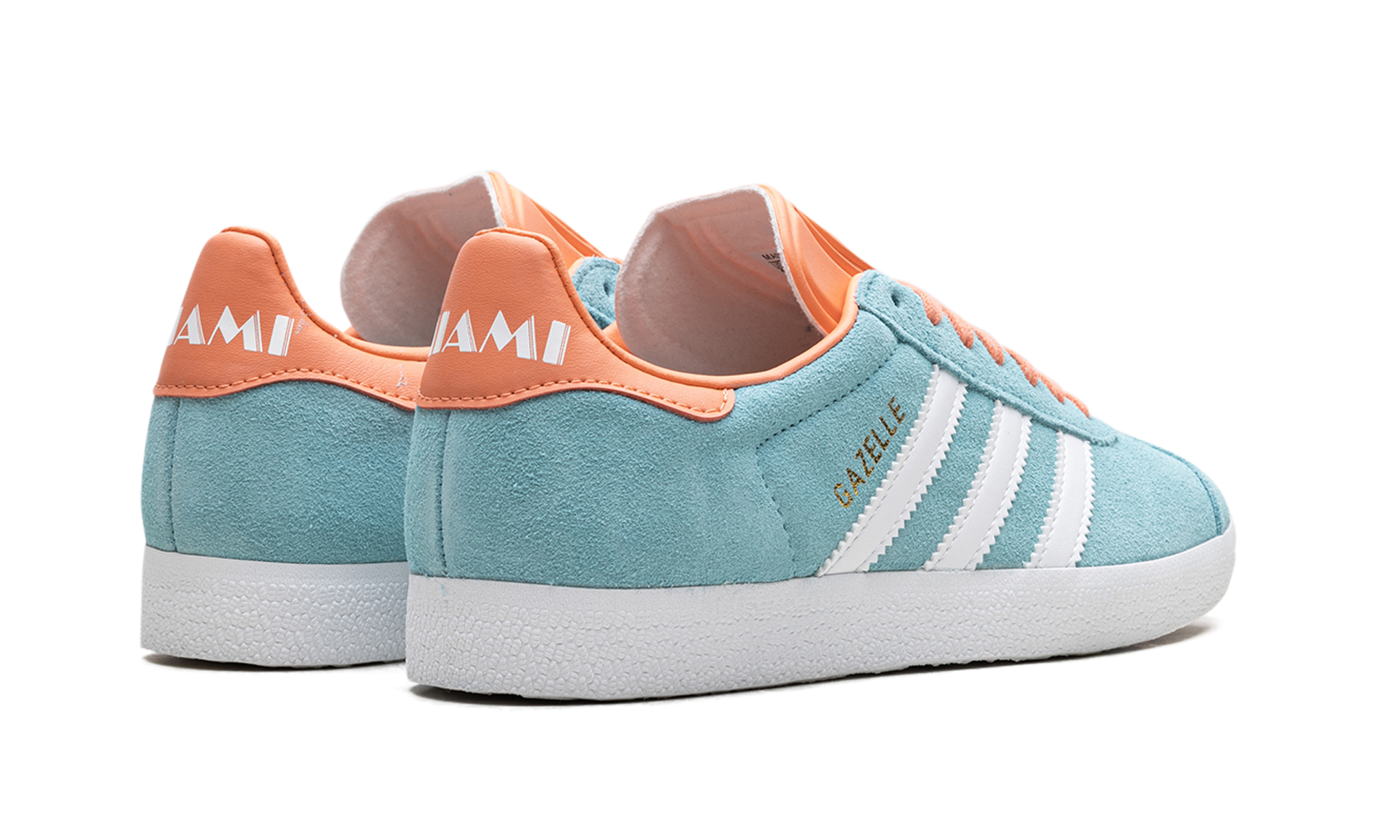 adidas gazelle inter miami south beach+IH2627+diagnol right behind view