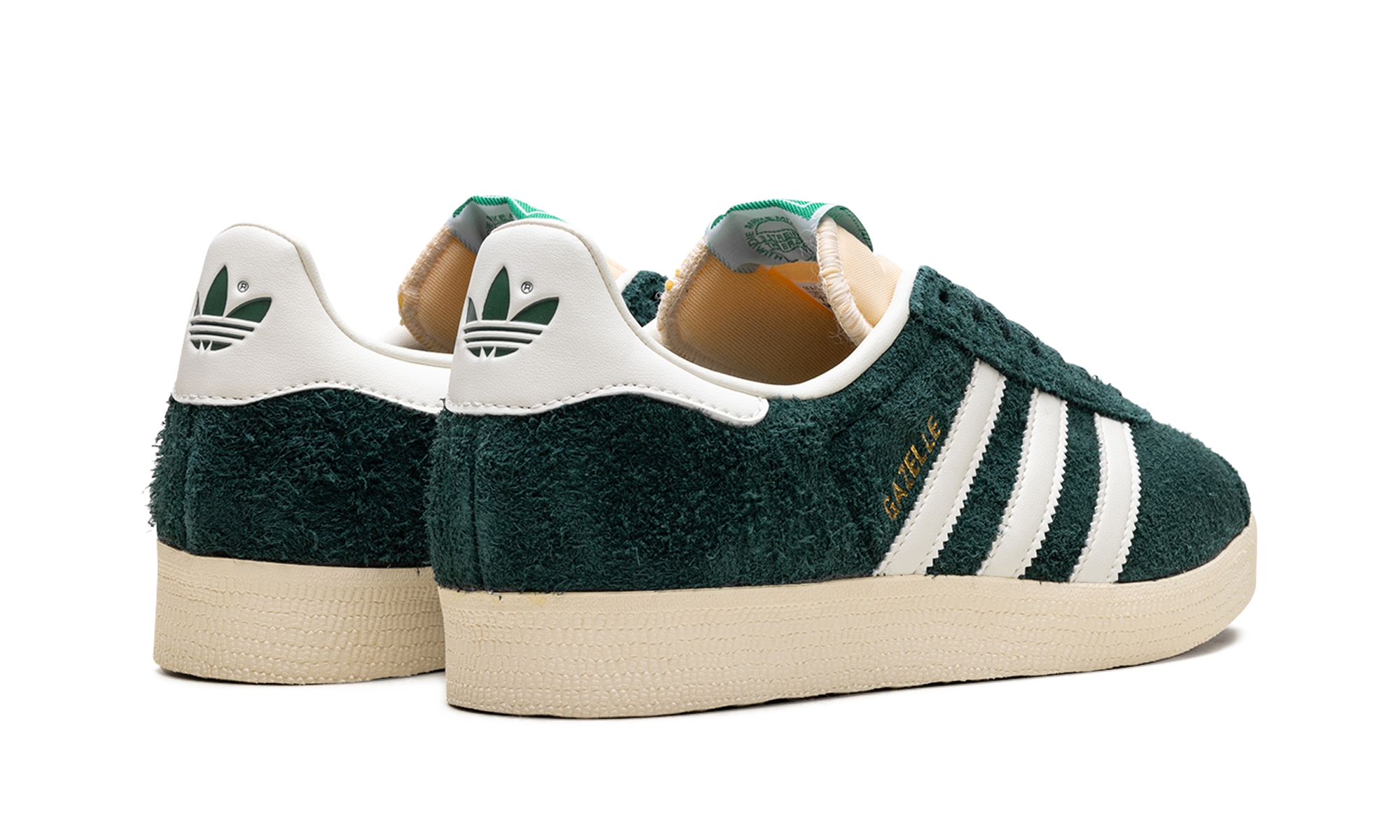 adidas gazelle mineral green+IF9655+diagnol right behind view