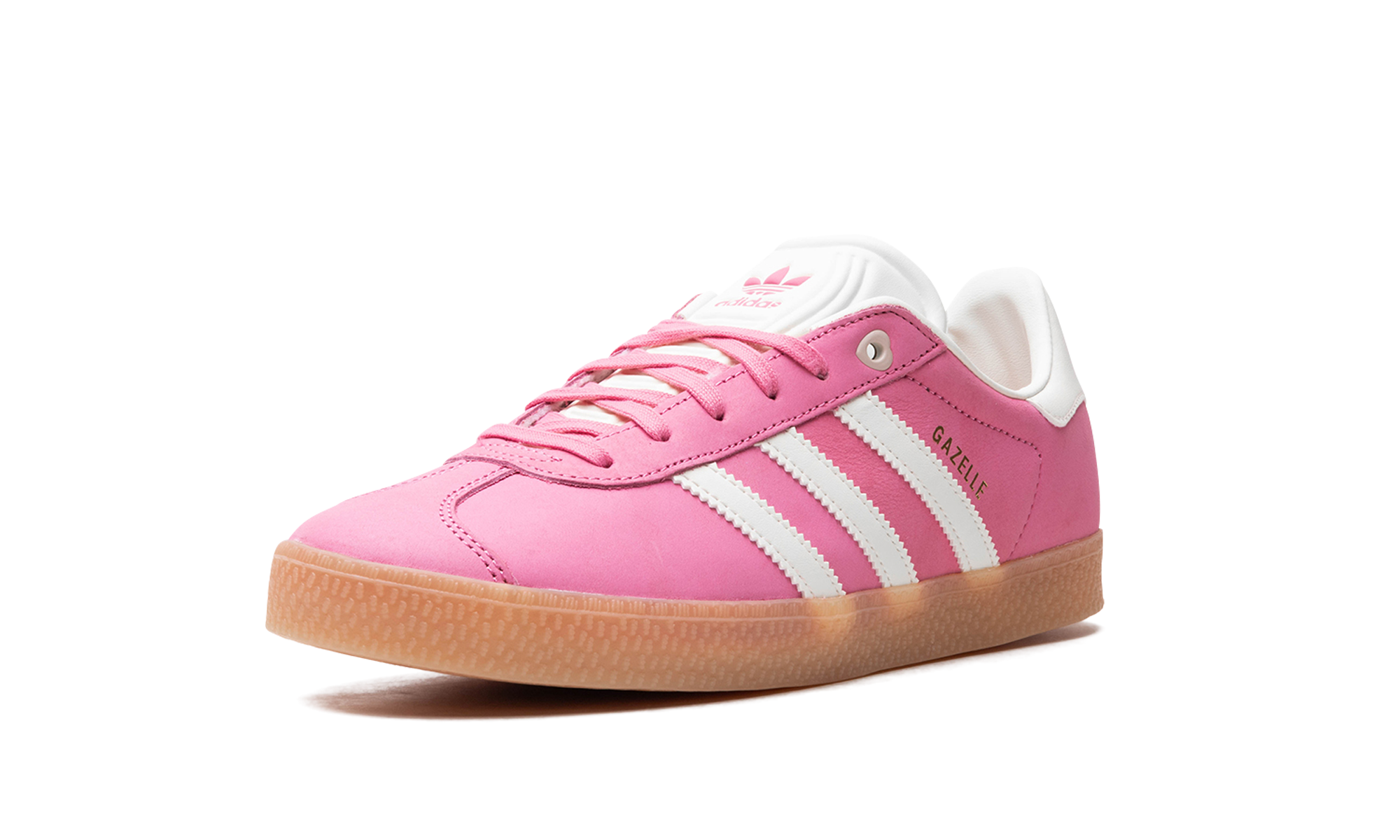 adidas gazelle pink fusion gs+ID1107+left diagnol single view