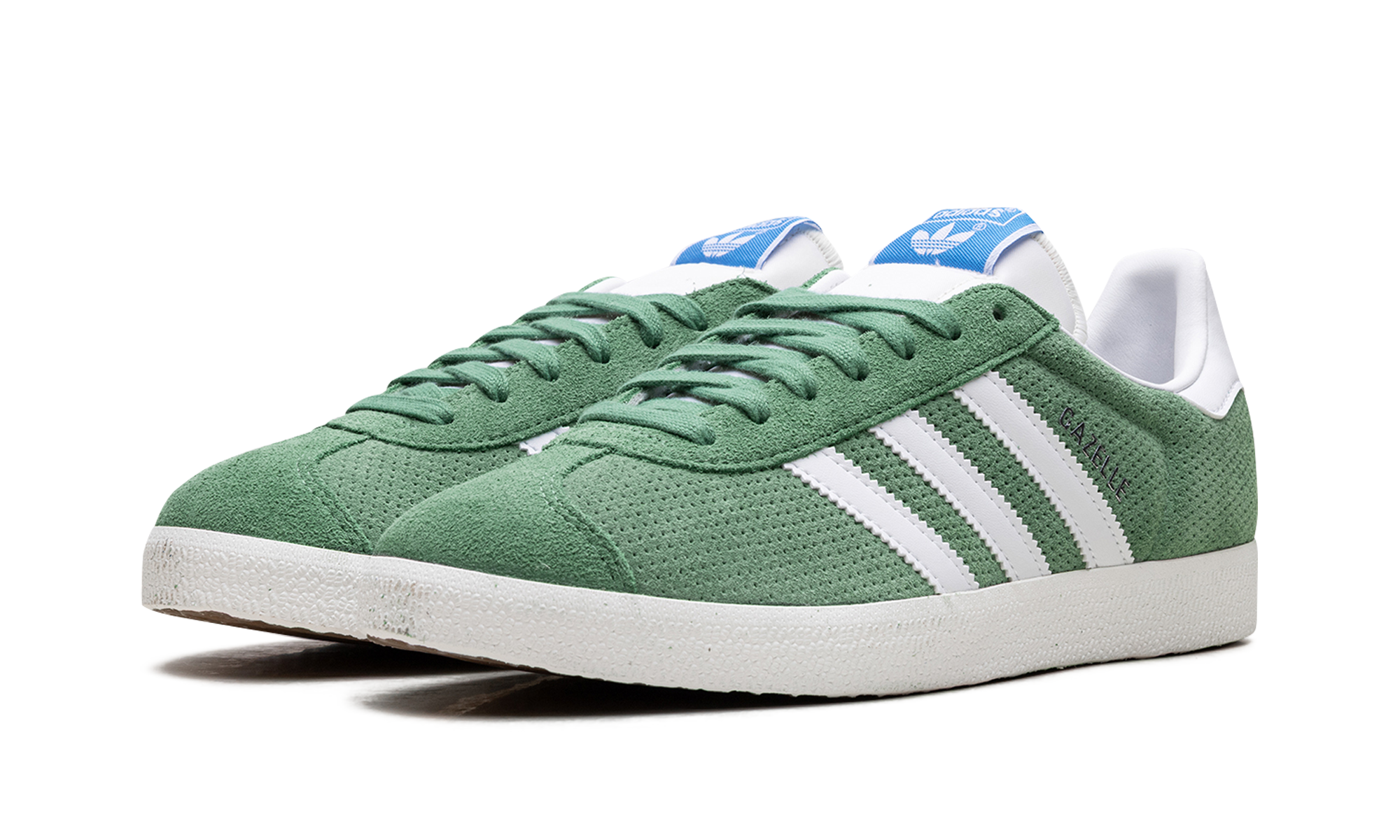 adidas gazelle preloved green core white+IG1634+diagnol left view