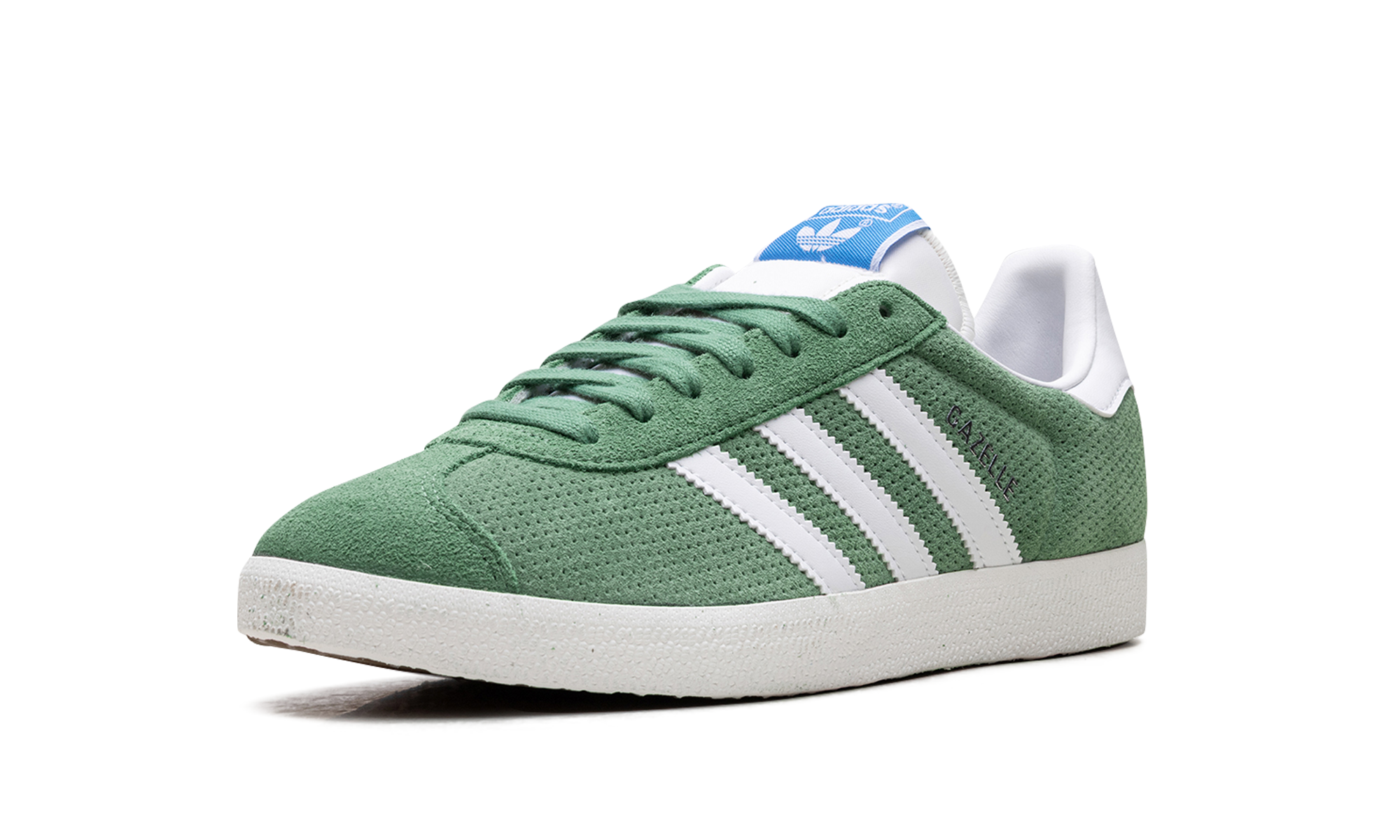 adidas gazelle preloved green core white+IG1634+left diagnol single view