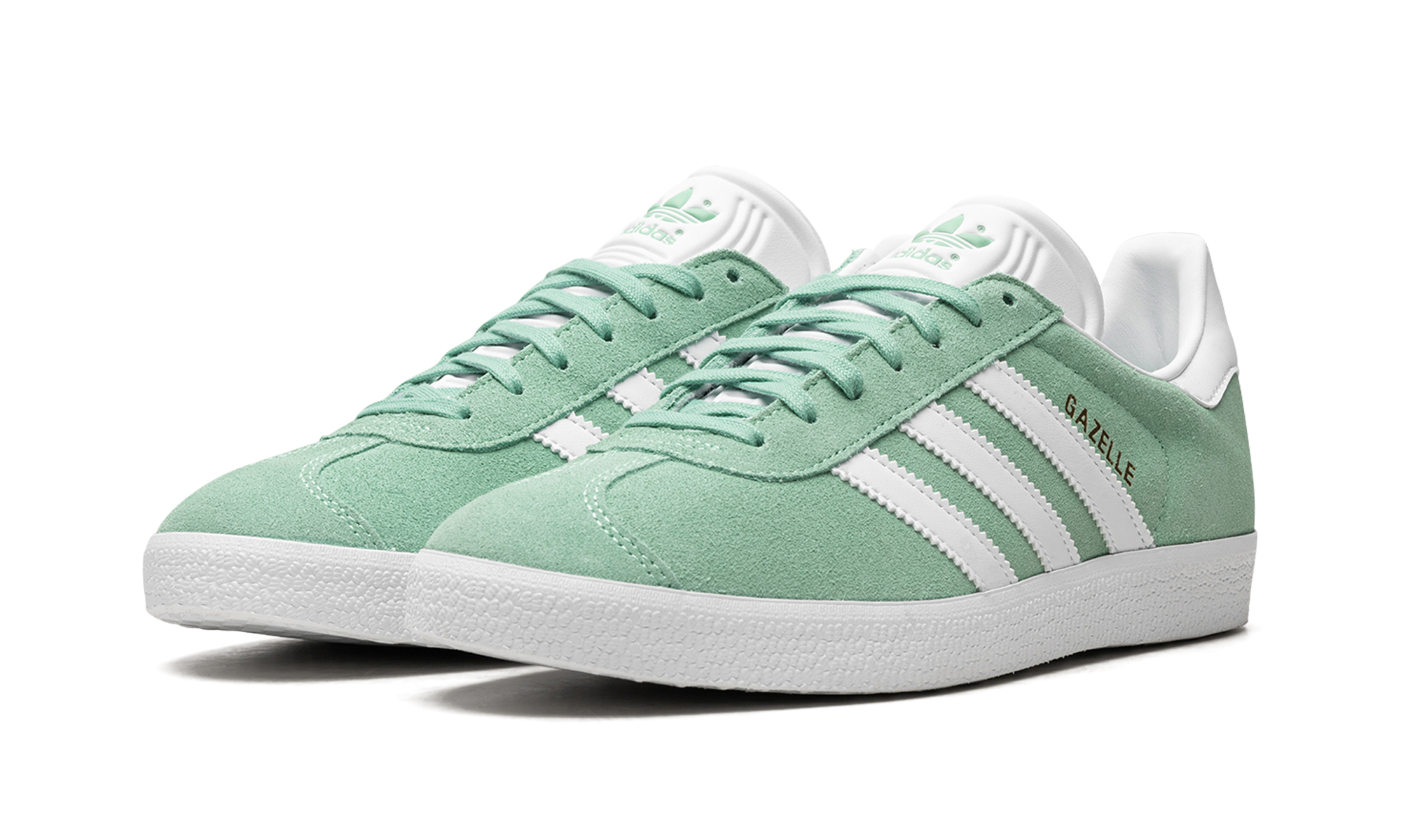 adidas gazelle pulse mint women s+HQ4410+diagnol left view
