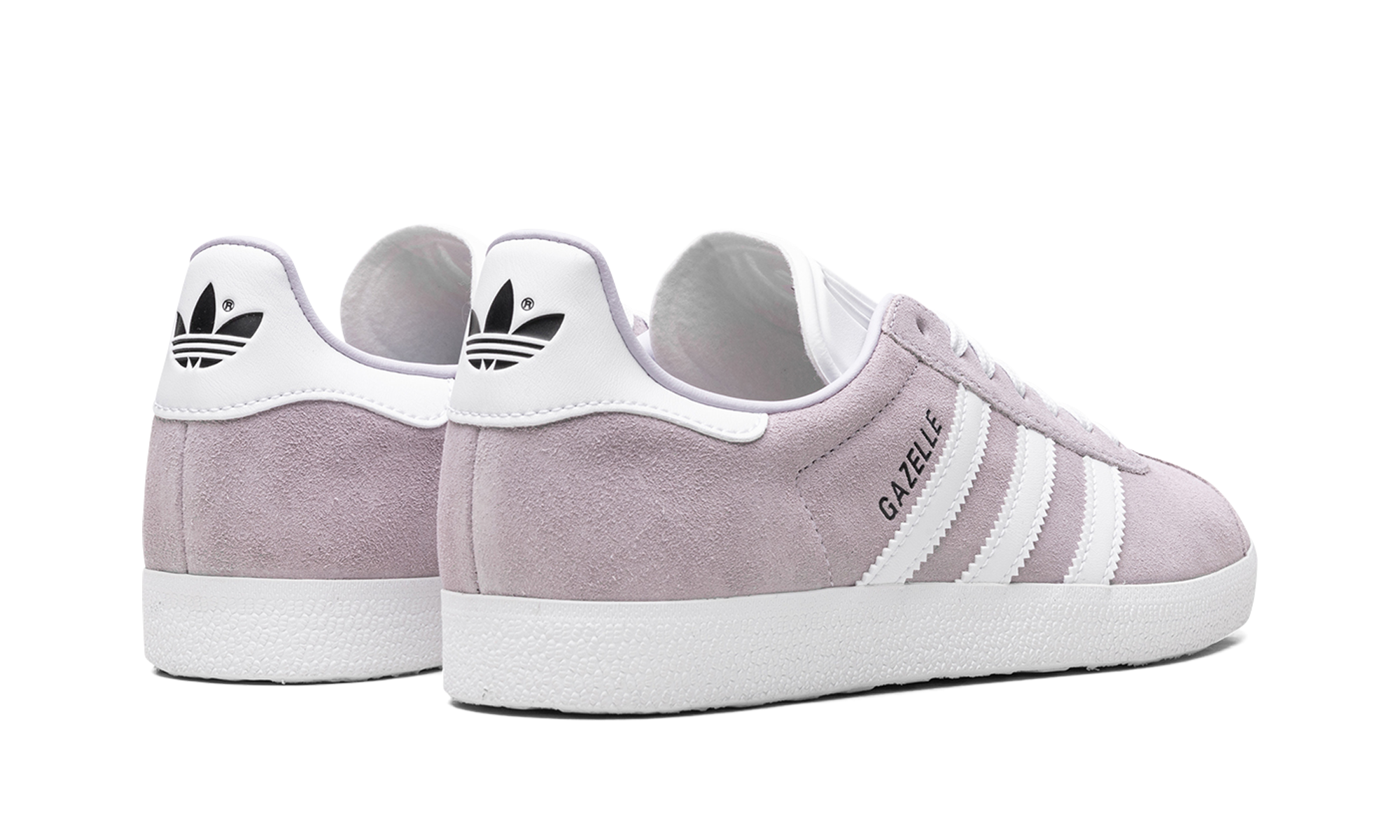 adidas gazelle silver dawn women s+ID7005+diagnol right behind view