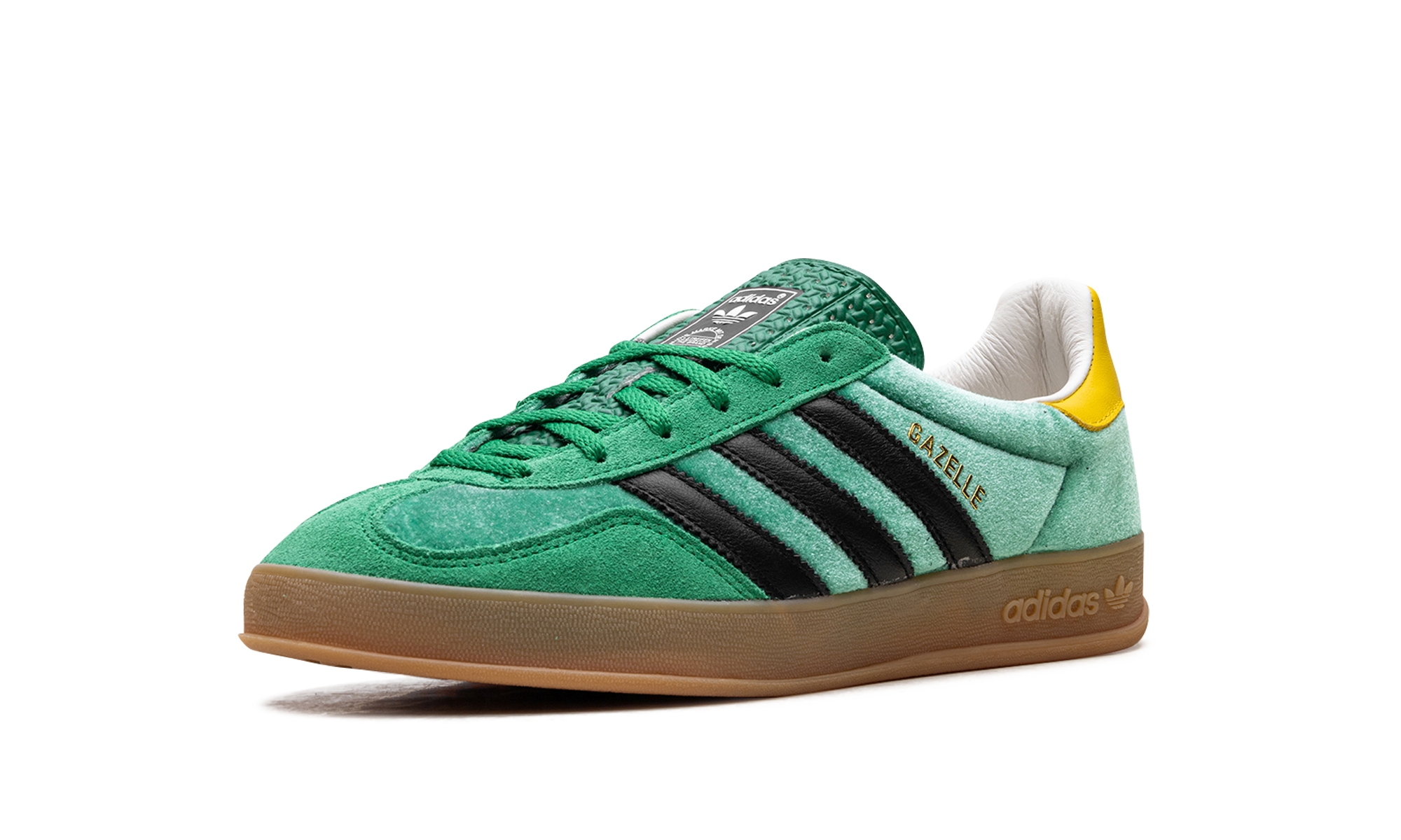 adidas gazelle size exclusive green yellow+IH3310+left diagnol single view