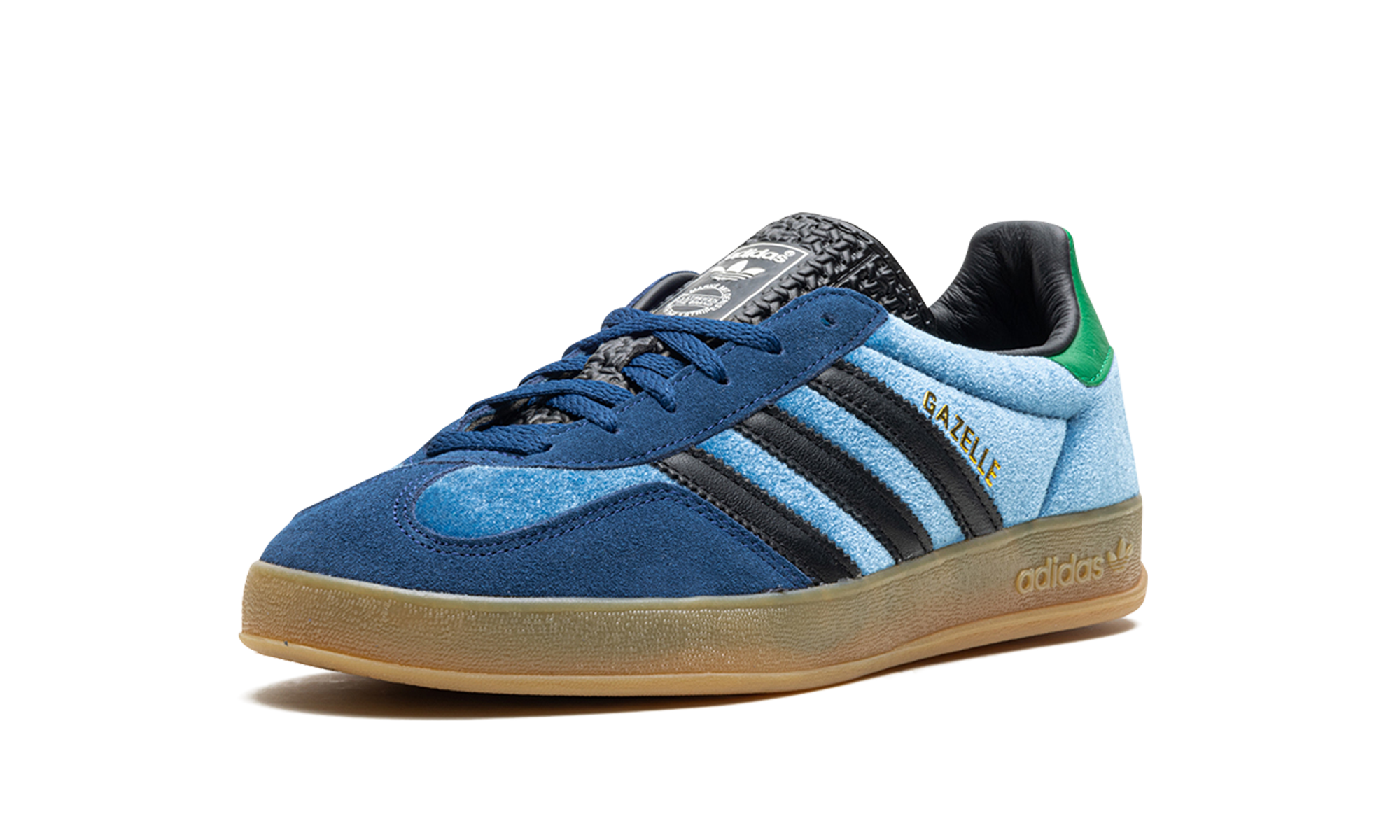 adidas gazelle size exclusive navy blue+IH3309+left diagnol single view