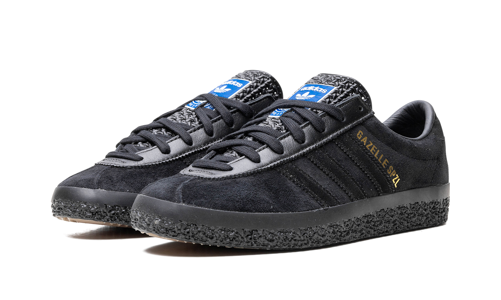adidas gazelle spzl black+IG8939+diagnol left view