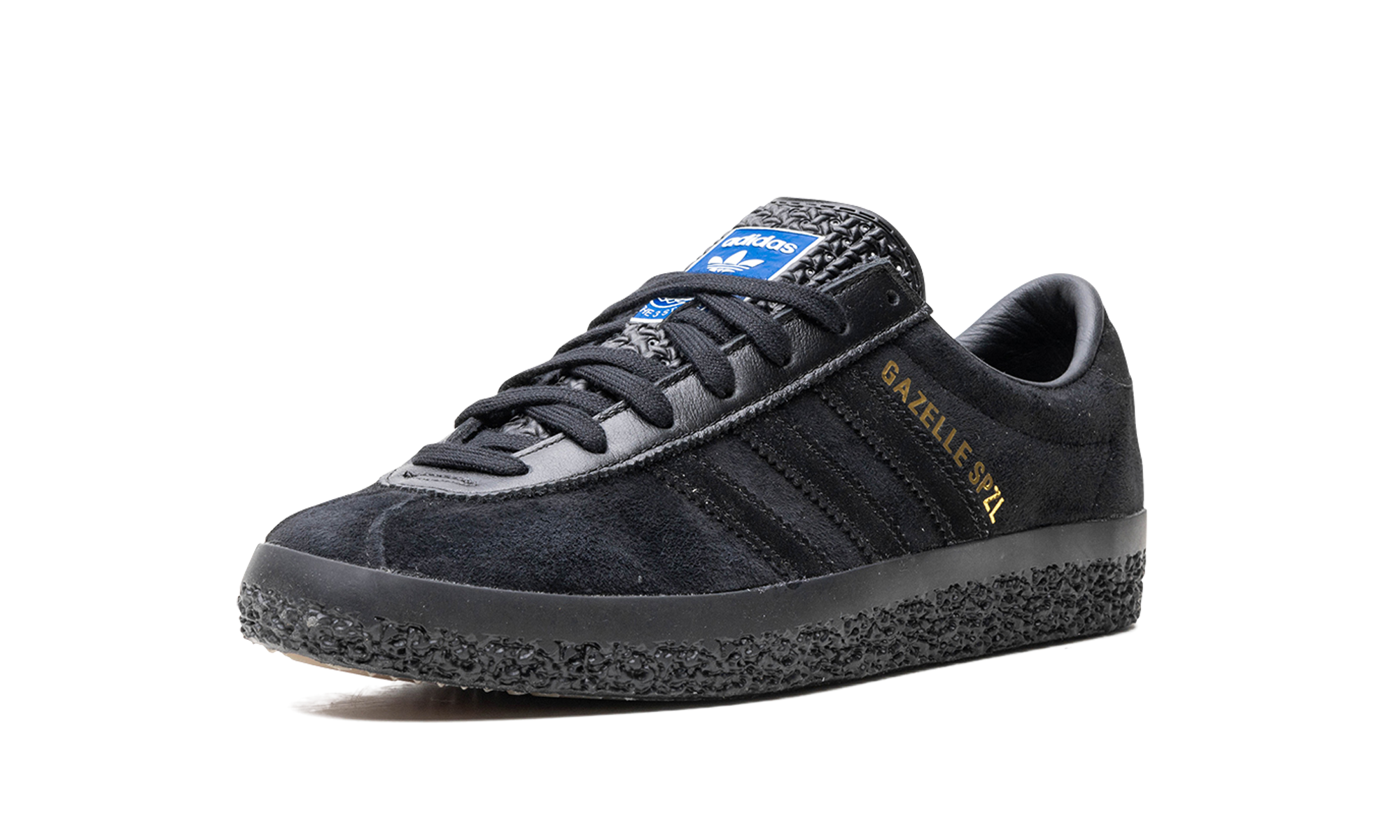 adidas gazelle spzl black+IG8939+left diagnol single view