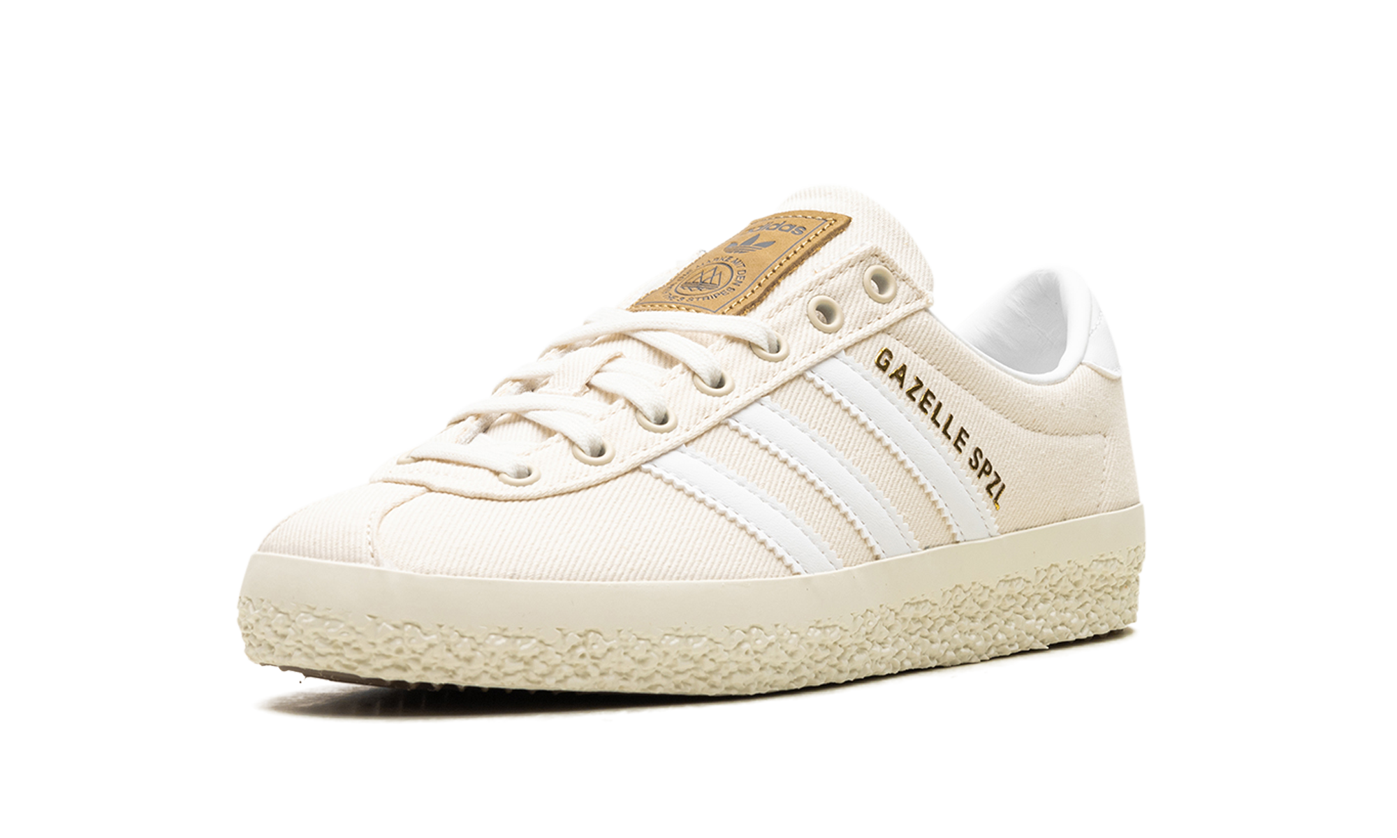 adidas gazelle spzl chalk white+IG8940+left diagnol single view