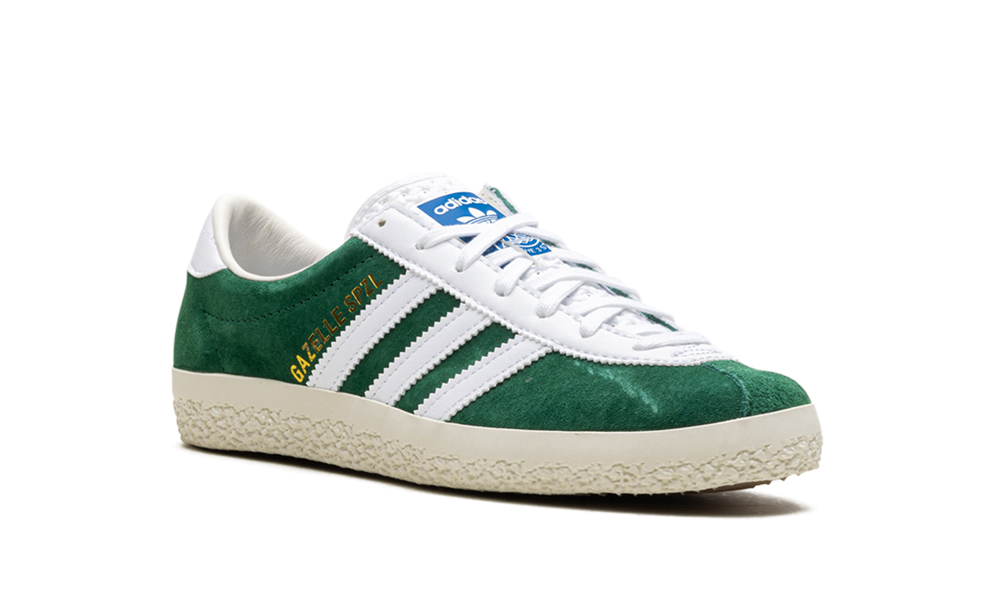 adidas gazelle spzl dark green white+IF5787+diagnol right view