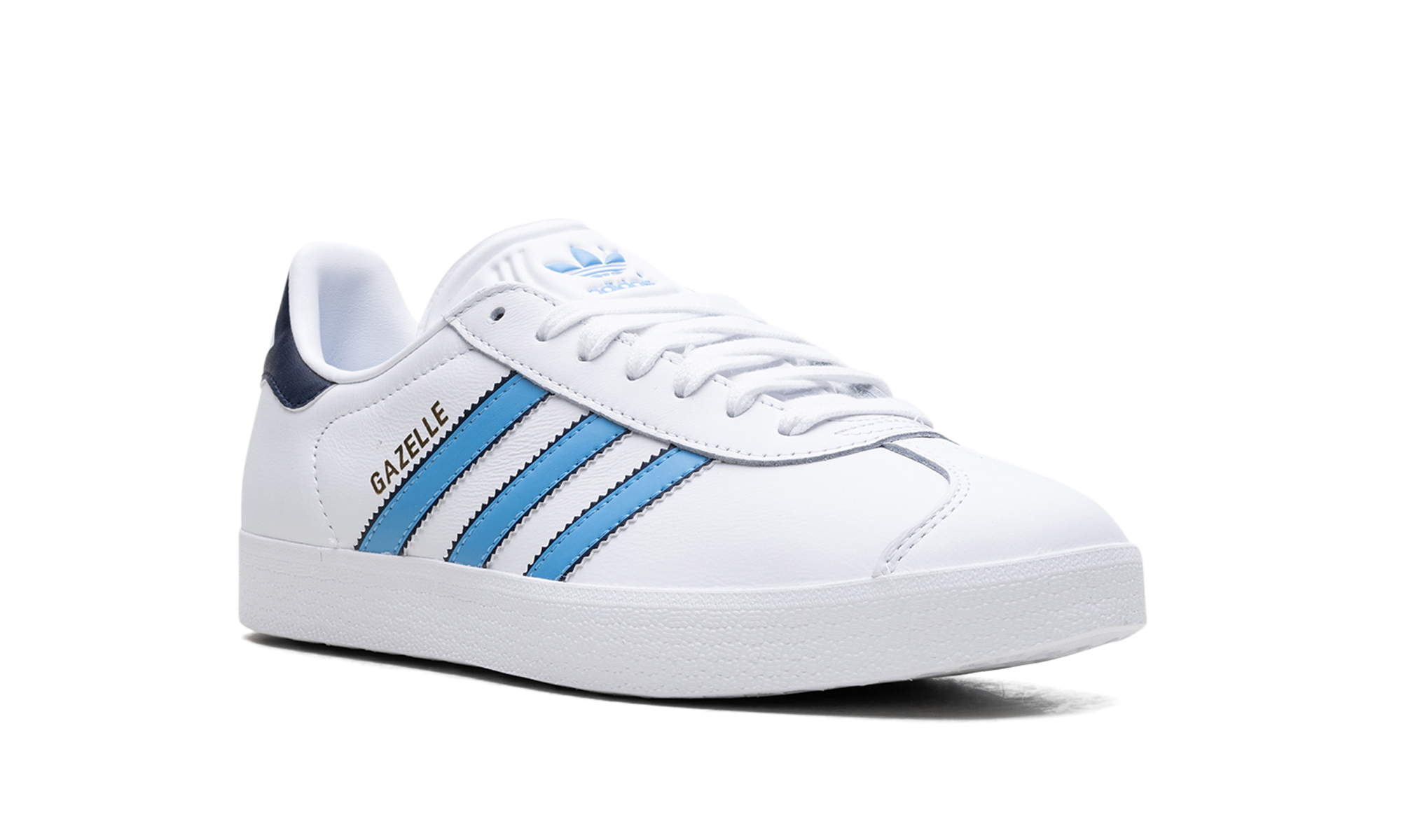 adidas gazelle white semi blue burst+IG6210+diagnol right view