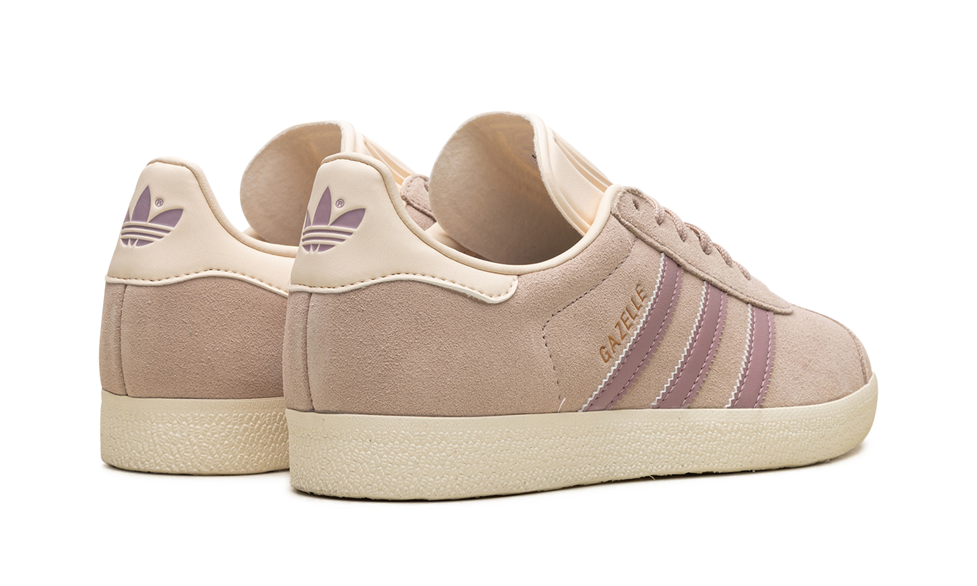 adidas gazelle wonder taupe orchid women s+IE3899+diagnol right behind view