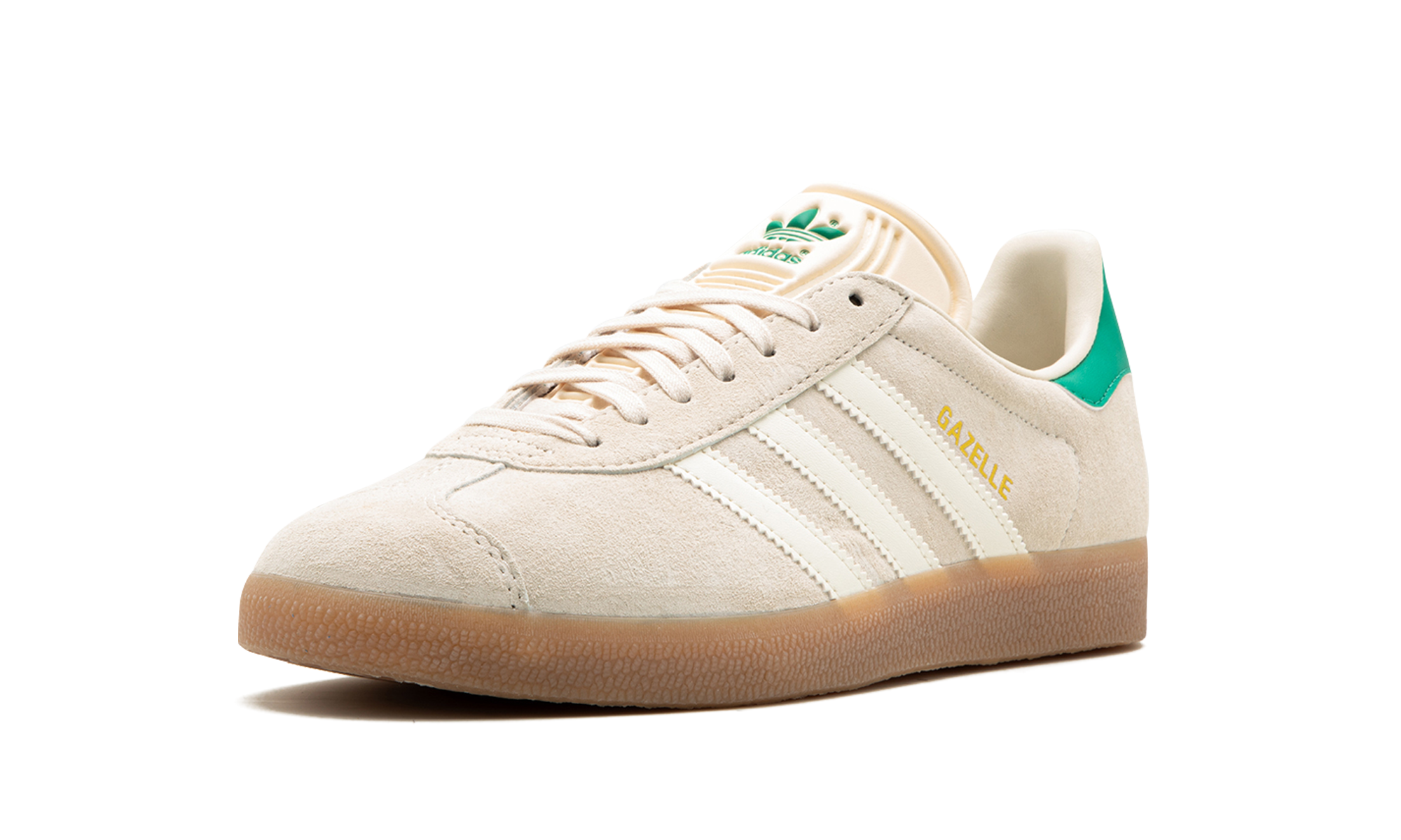 adidas gazelle wonder white green gum women s+IF3235+left diagnol single view