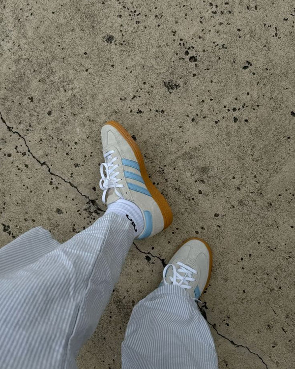 adidas Handball Spezial Alumina Clear Sky (Women's), Lifestyle View 6, SKU JS0241