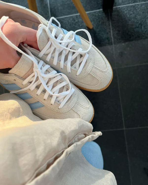adidas Handball Spezial Alumina Clear Sky (Women's), Lifestyle View 3, SKU JS0241