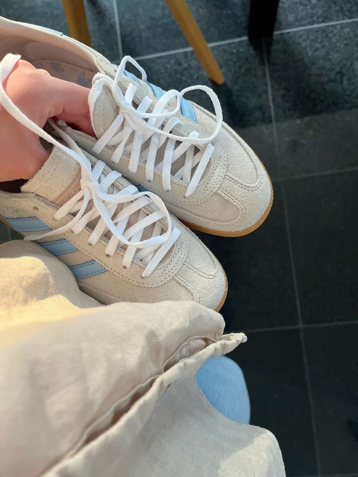 adidas Handball Spezial Alumina Clear Sky (Women's), Lifestyle View 3, SKU JS0241