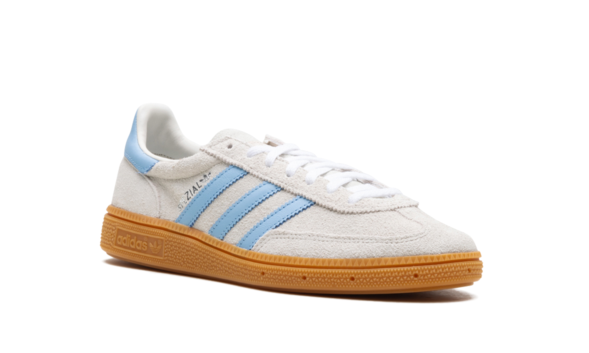 adidas handball spezial alumina clear sky women s+JS0241+diagnol right view