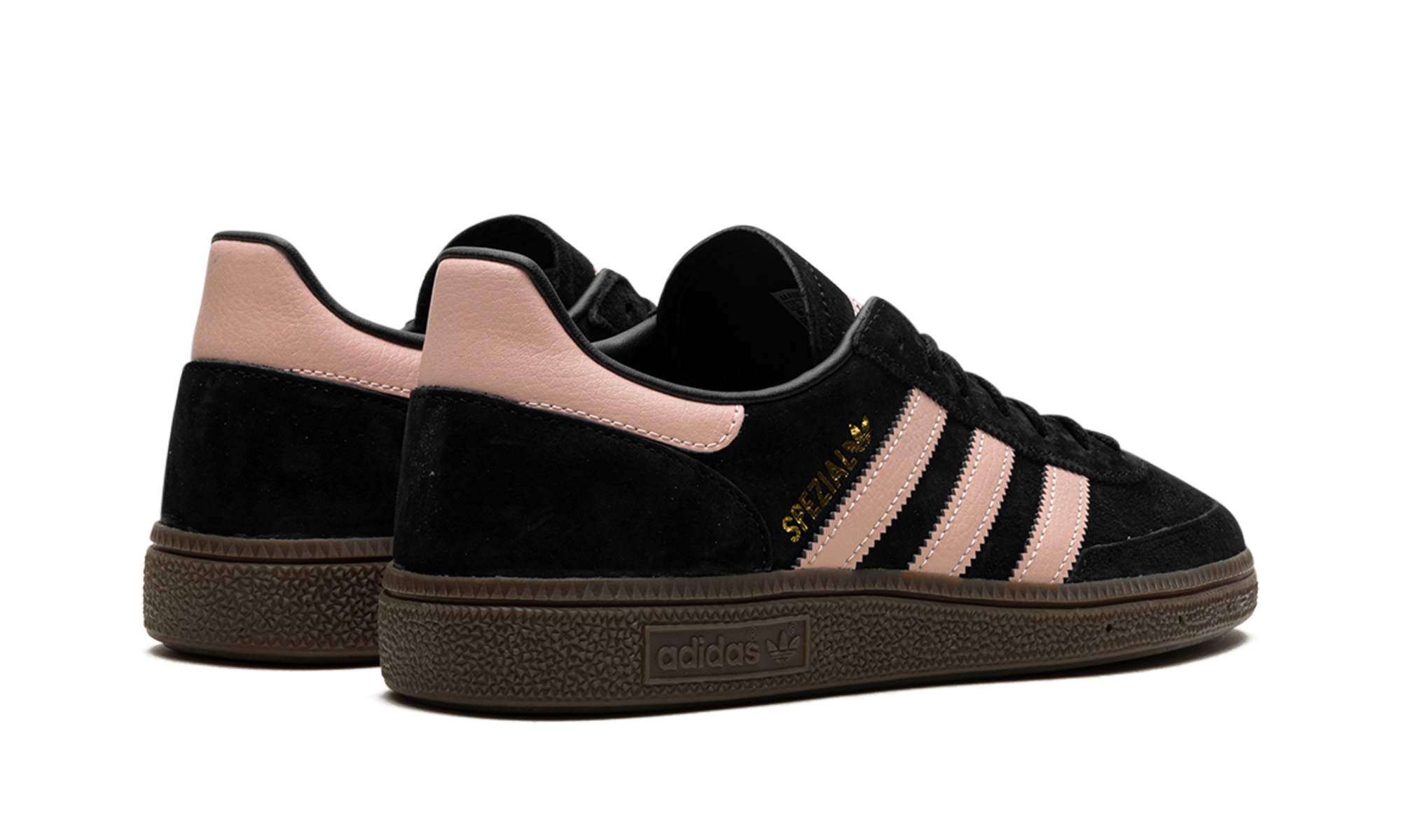 adidas handball spezial black icy pink women s+JI1036+diagnol right behind view