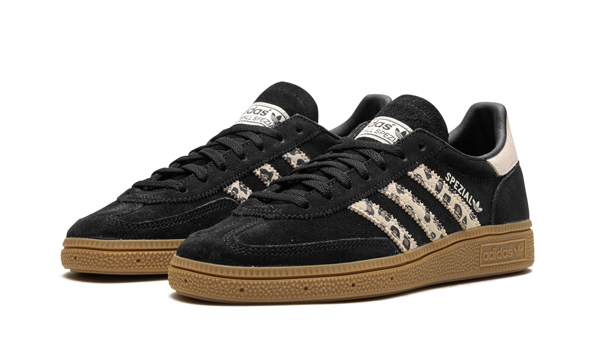 adidas handball spezial black wonder leopard women s+JH9092+diagnol left view