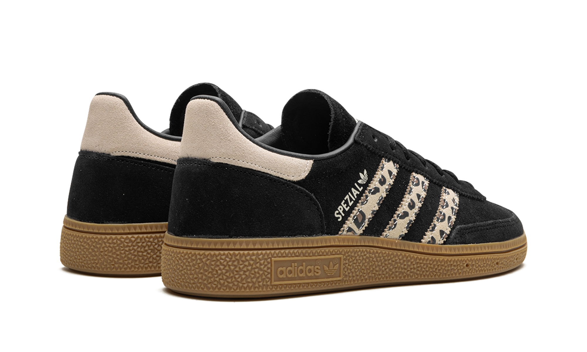 adidas handball spezial black wonder leopard women s+JH9092+diagnol right behind view