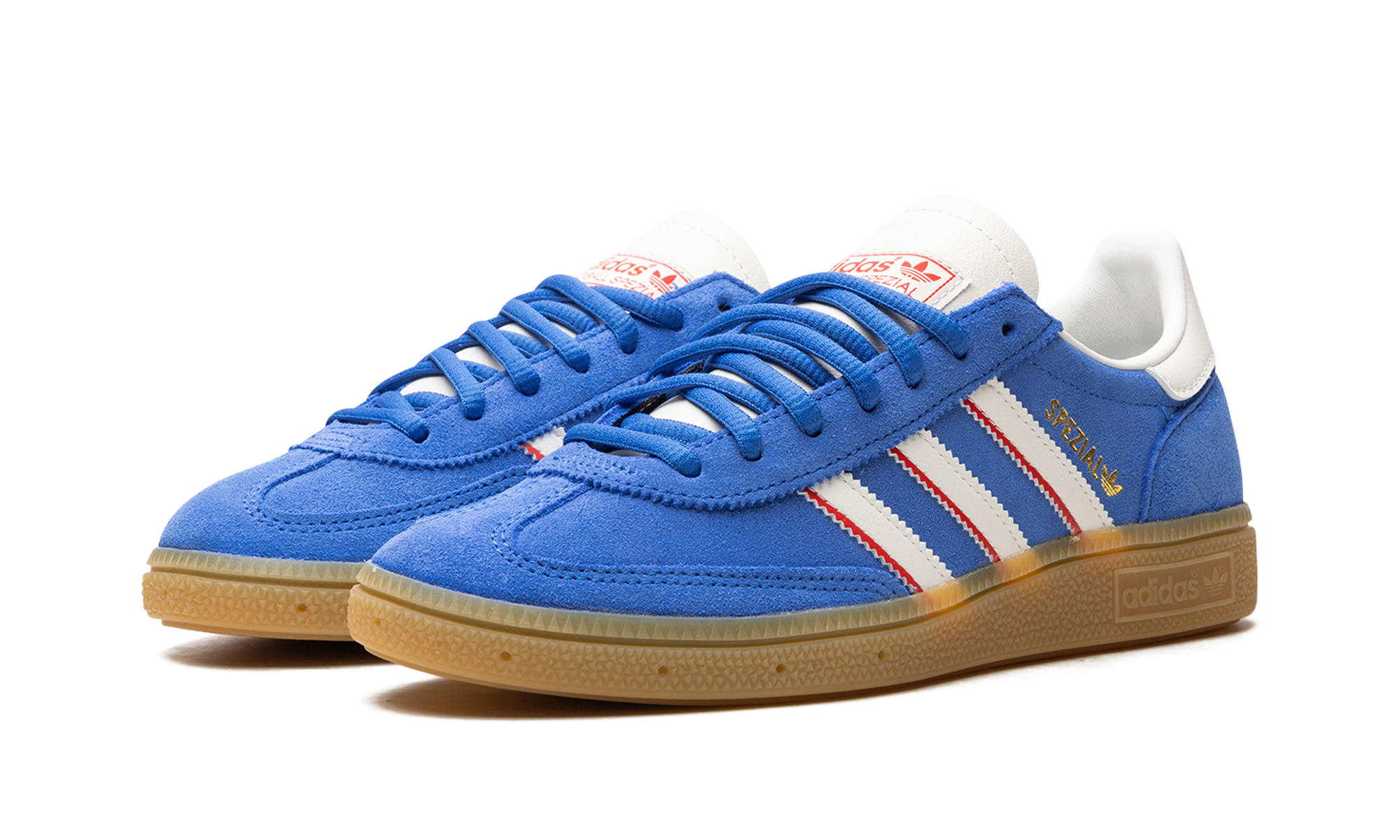 adidas handball spezial blue better scarlet+IF9532+diagnol left view