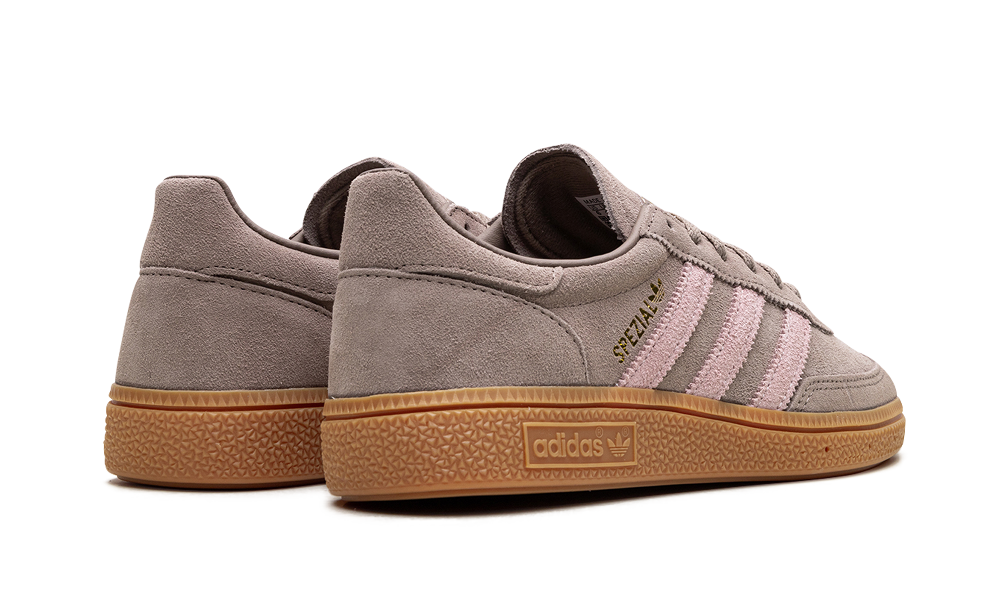 adidas handball spezial chalky brown clear pink women s+JR3082+diagnol right behind view