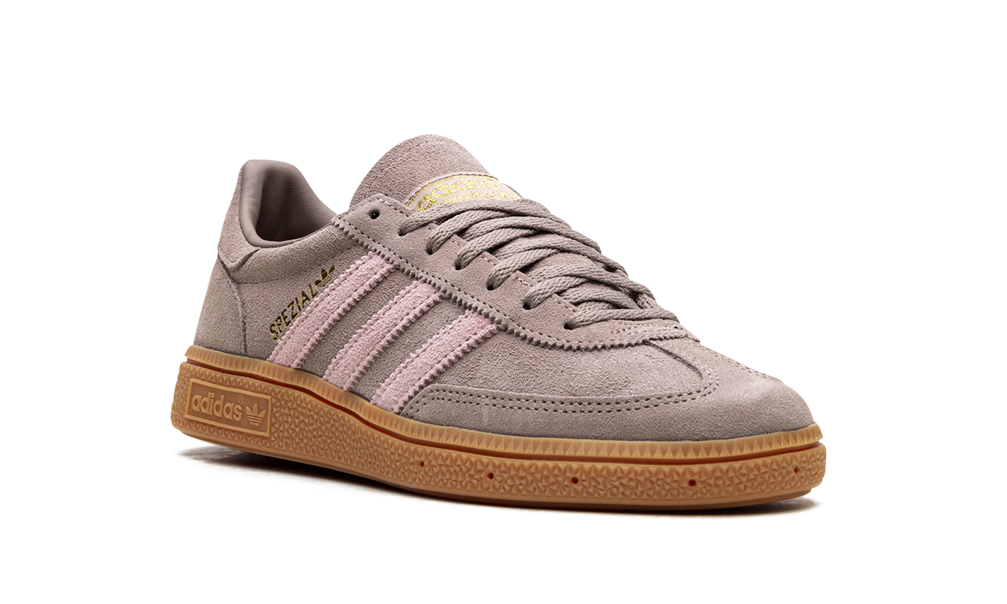 adidas handball spezial chalky brown clear pink women s+JR3082+diagnol right view