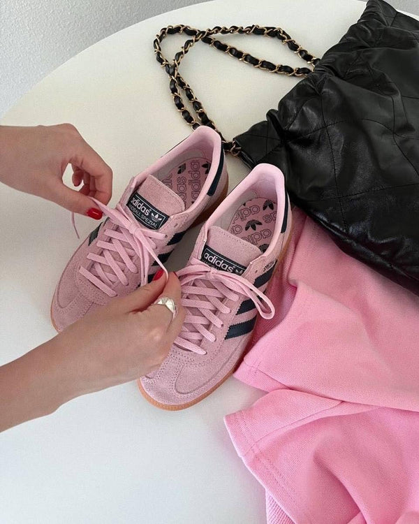 adidas Handball Spezial Clear Pink Arctic Night (Women's), Lifestyle View 4, SKU IF6561
