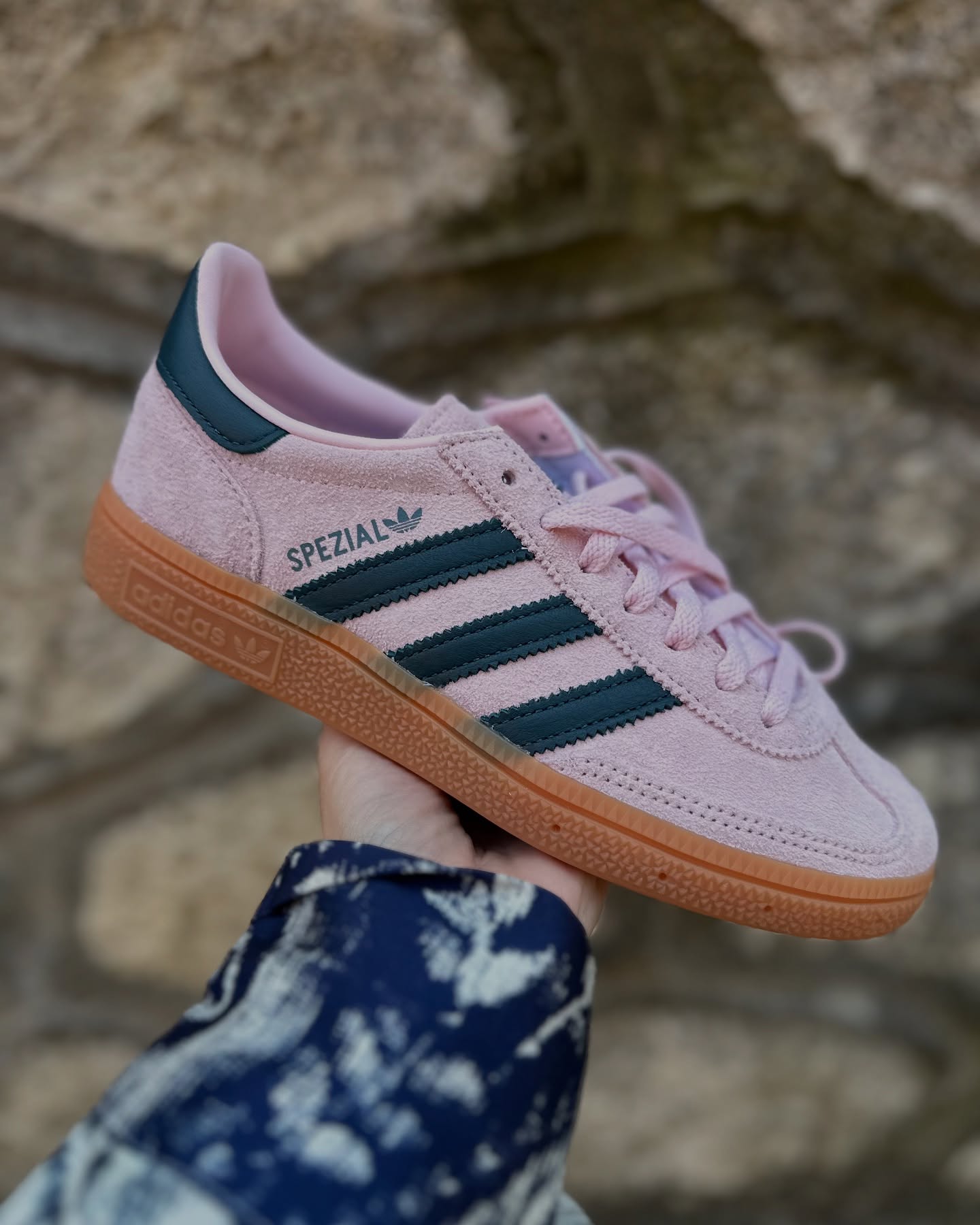 adidas Handball Spezial Clear Pink Arctic Night (Women's), Lifestyle View 7, SKU IF6561