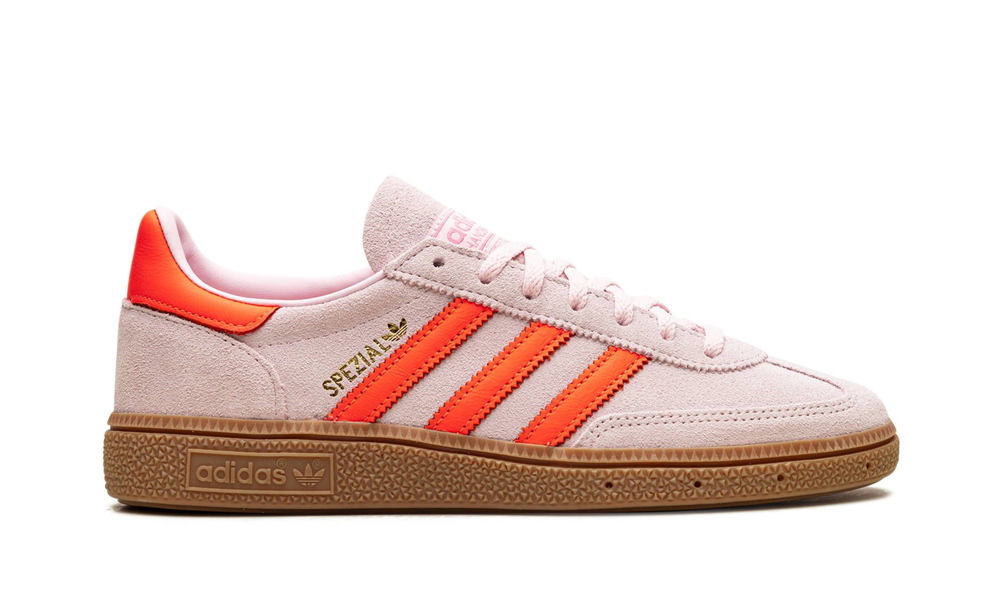 adidas handball spezial clear pink solar orange women s+JS0250+right view
