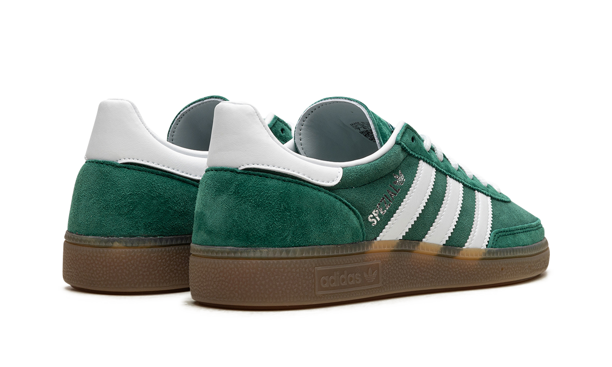 adidas handball spezial collegiate green gum+IF8913+diagnol right behind view