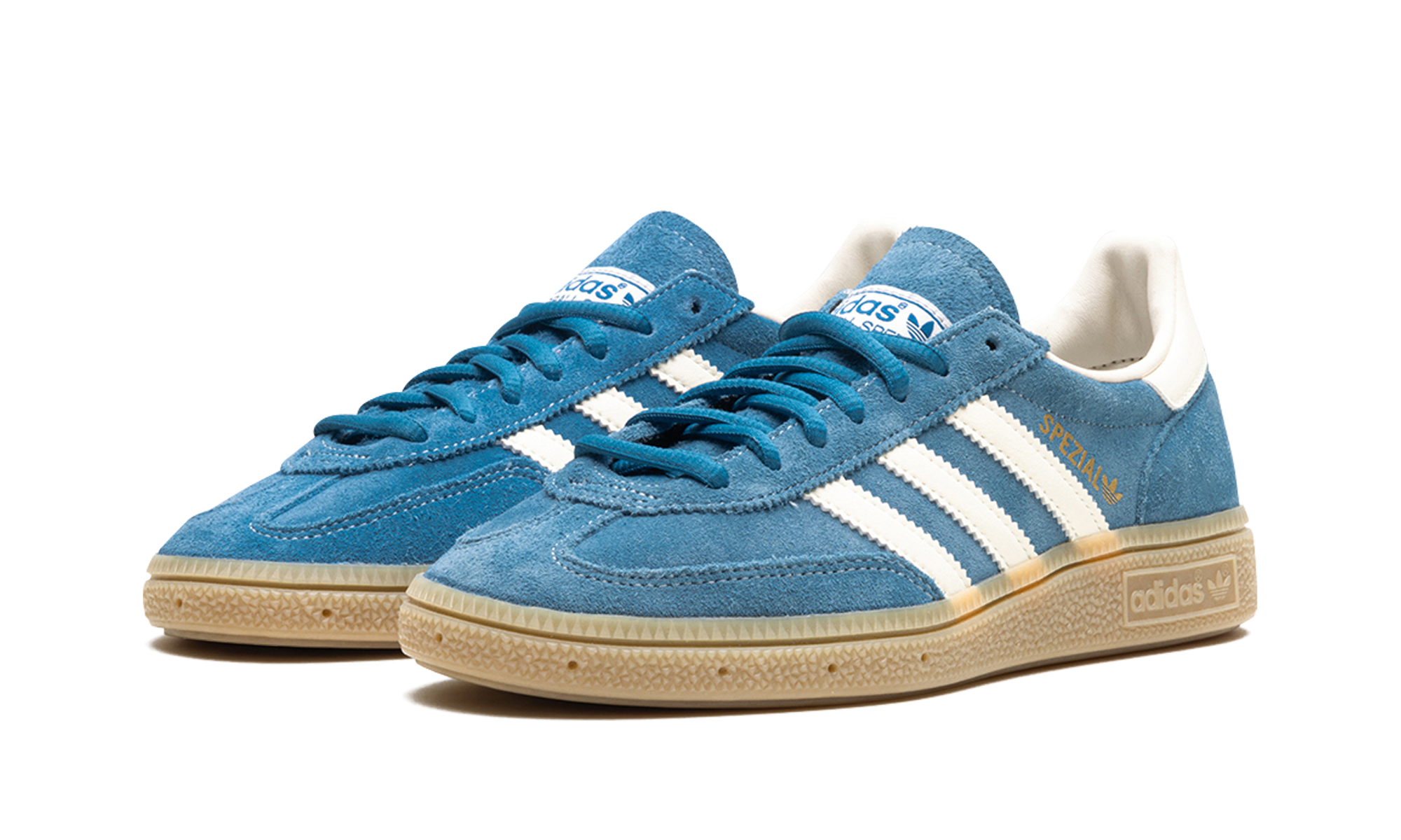 adidas handball spezial core blue cream white gum+IG6194+diagnol left view