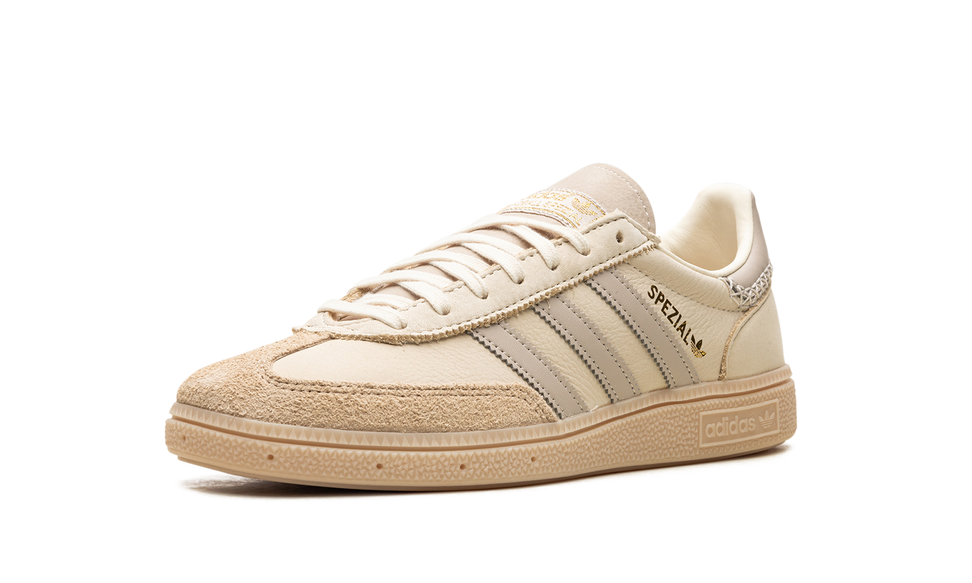 adidas handball spezial cream white beige women s+IE3699+left diagnol single view